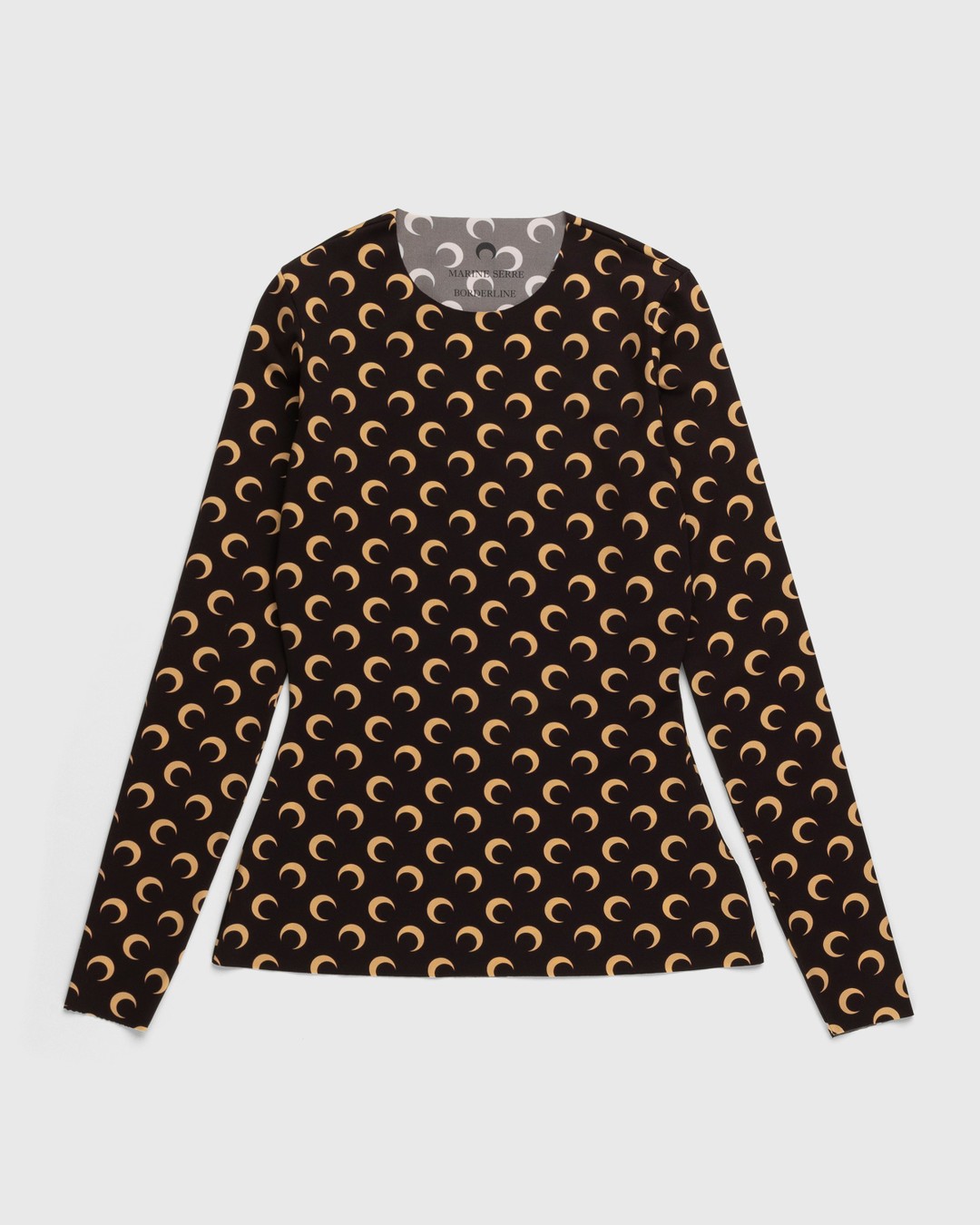 Marine Serre – Second Skin Moon Top Brown - Longsleeves - Brown - Image 1