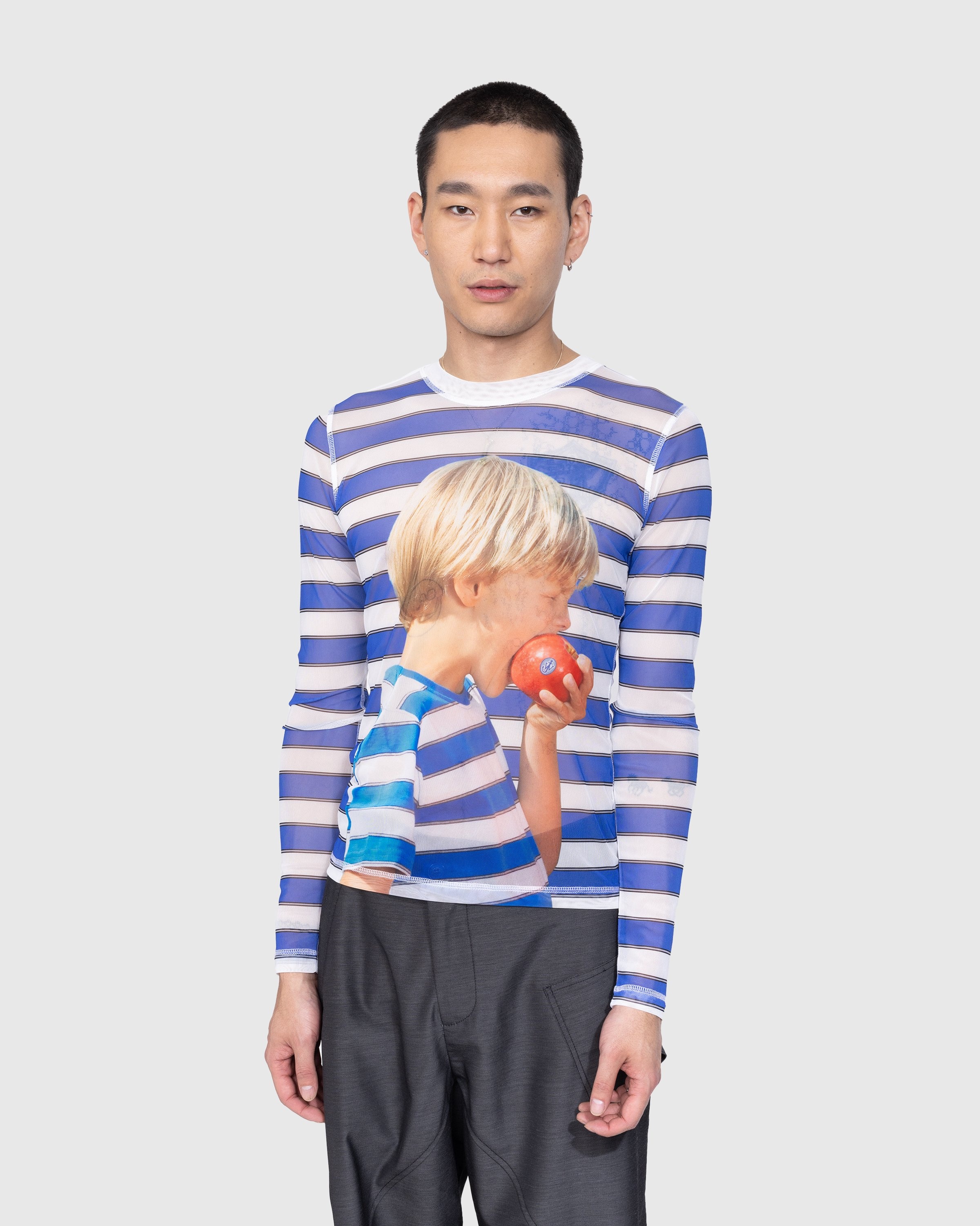 J.W. Anderson – Printed Underpinning Blue - Longsleeves - Blue - Image 2