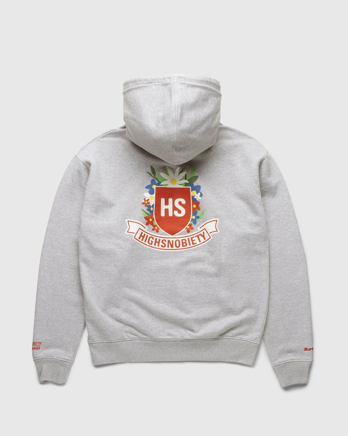 Highsnobiety – GATEZERO Crest Hoodie Grey - Sweats - Grey - Image 1