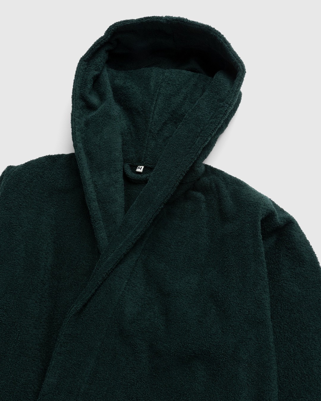 Tekla – Hooded Bathrobe Solid Forest Green - Bathrobes - Green - Image 3