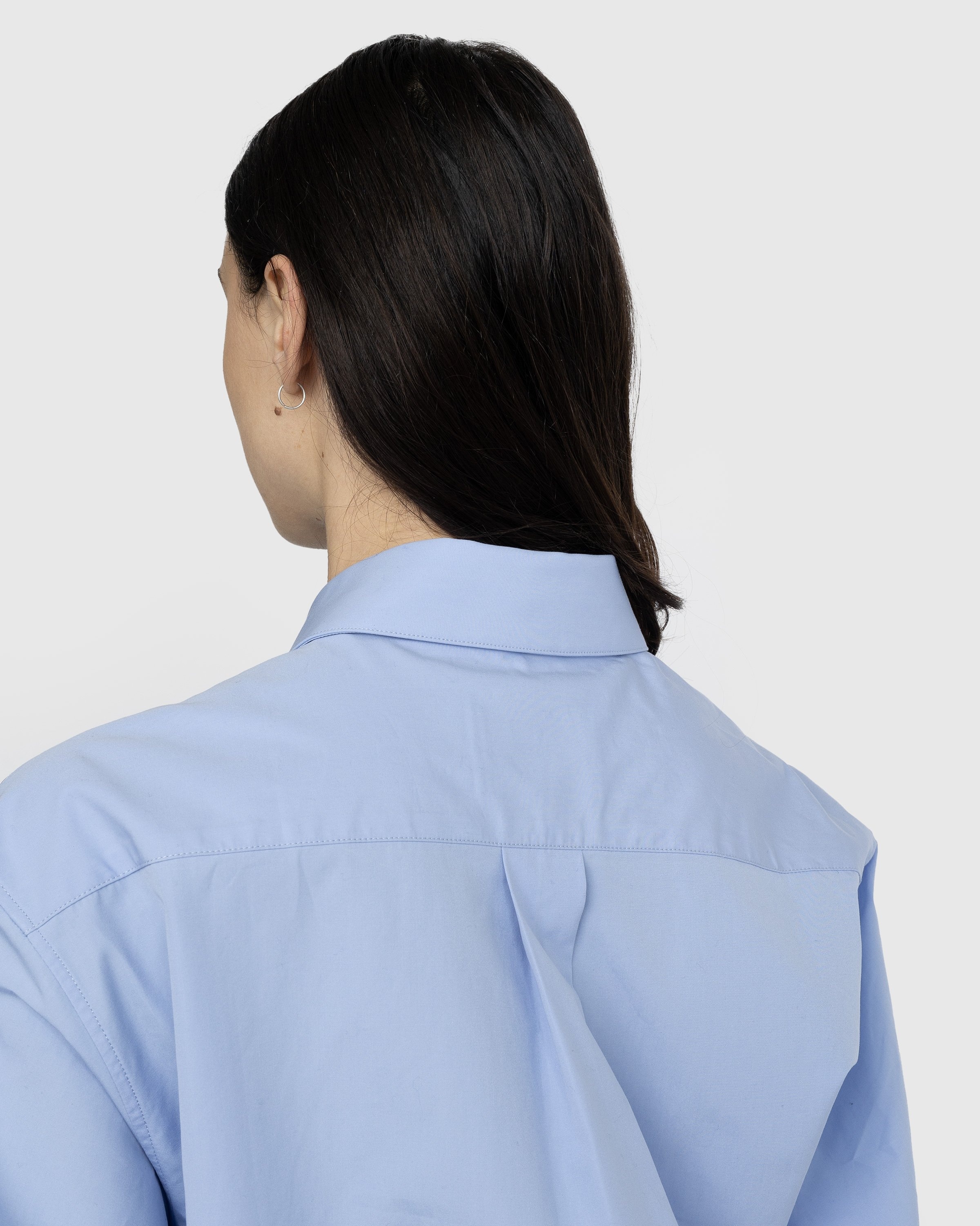 Martine Rose – Wrap Shirt Blue - Shirts - Blue - Image 7