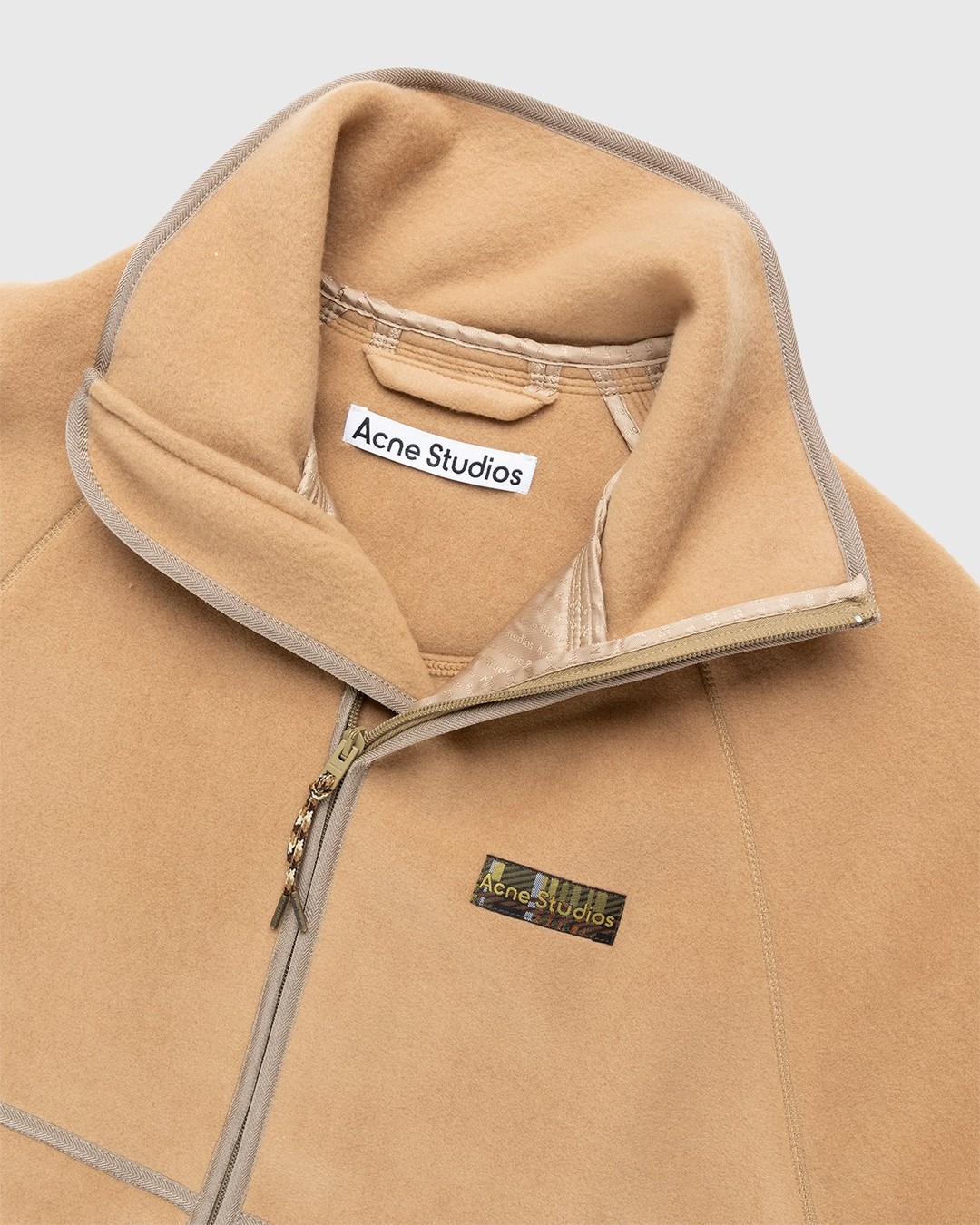Acne Studios – Polar Fleece Jacket Camel Brown - Outerwear - Brown - Image 4