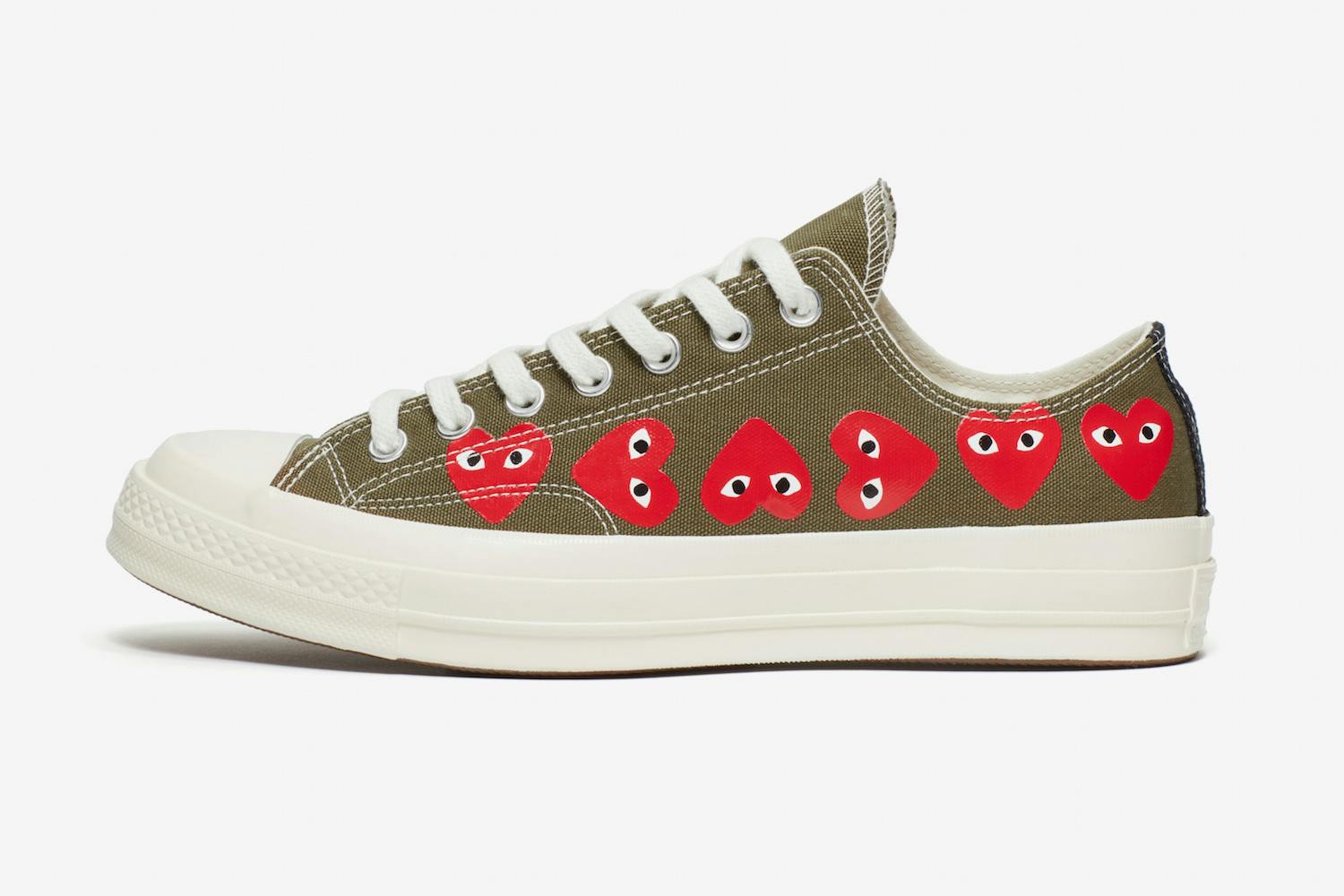 Huh Jachtluipaard radiator CdG PLAY x Converse Chuck Taylor All Star 70 "Multi Heart": Where to Cop
