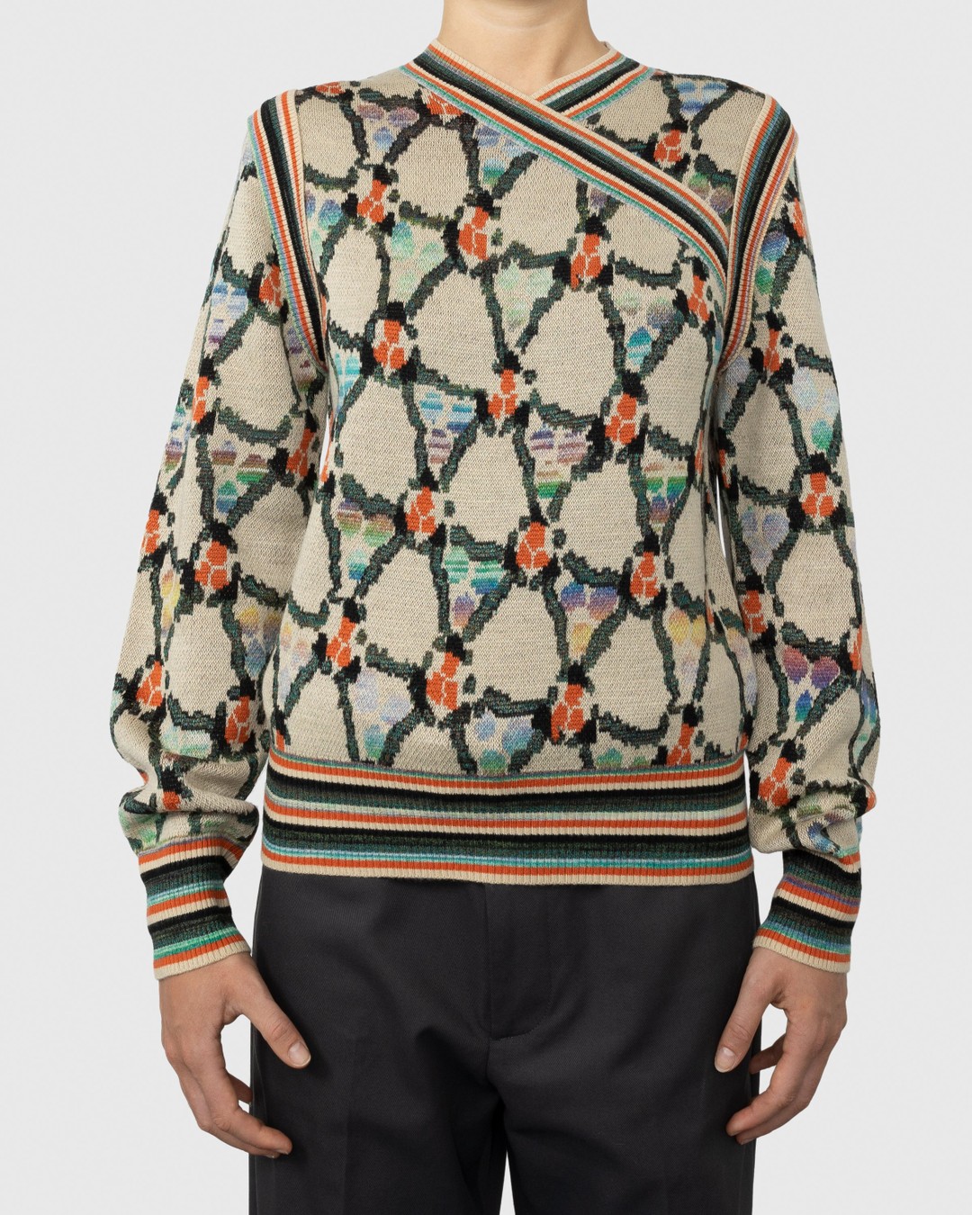Acne Studios – Wrapped Sweater Beige - Knitwear - Multi - Image 2