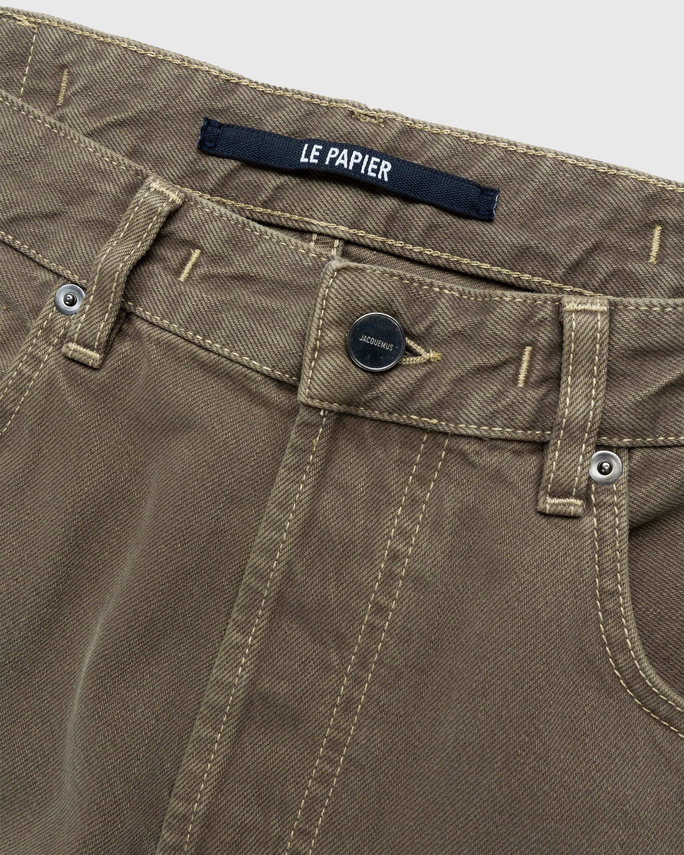 JACQUEMUS – Le De-Nimes Fresa Green - Pants - Green - Image 4