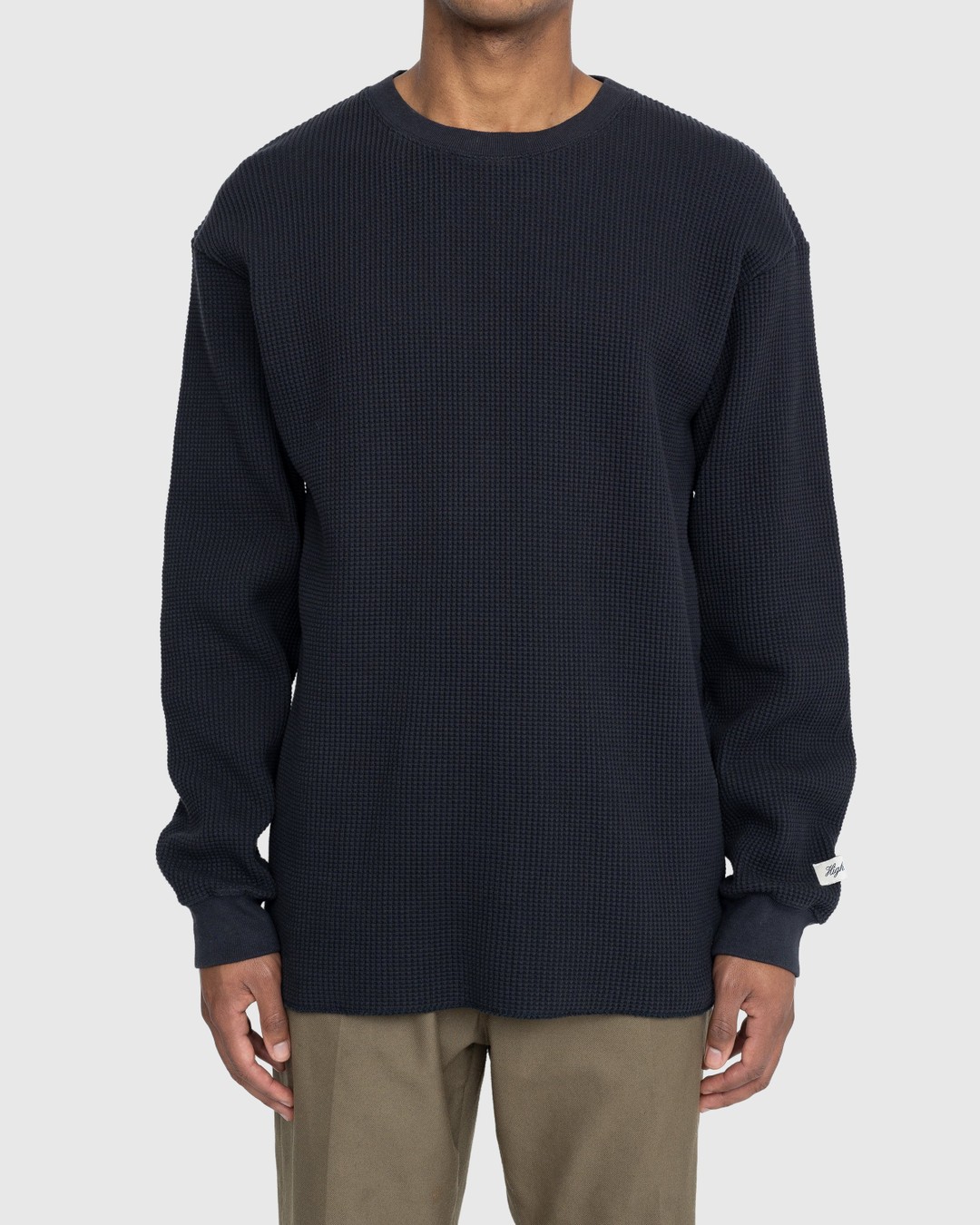 Highsnobiety – Thermal Crew Black - Sweats - Black - Image 2