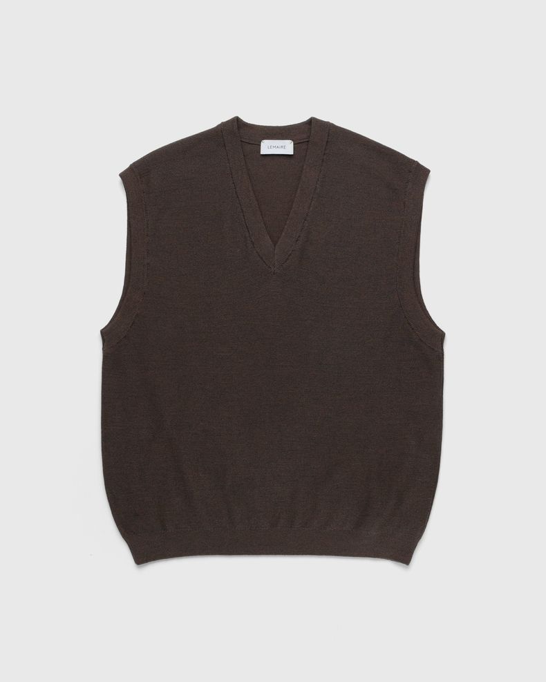 V-Neck Merino Vest Grey