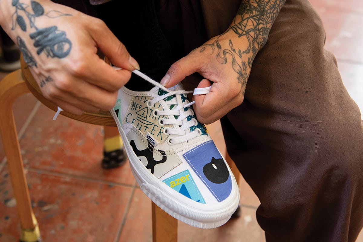 The Geoff McFetridge x Vault by Vans OG Authentic LX.