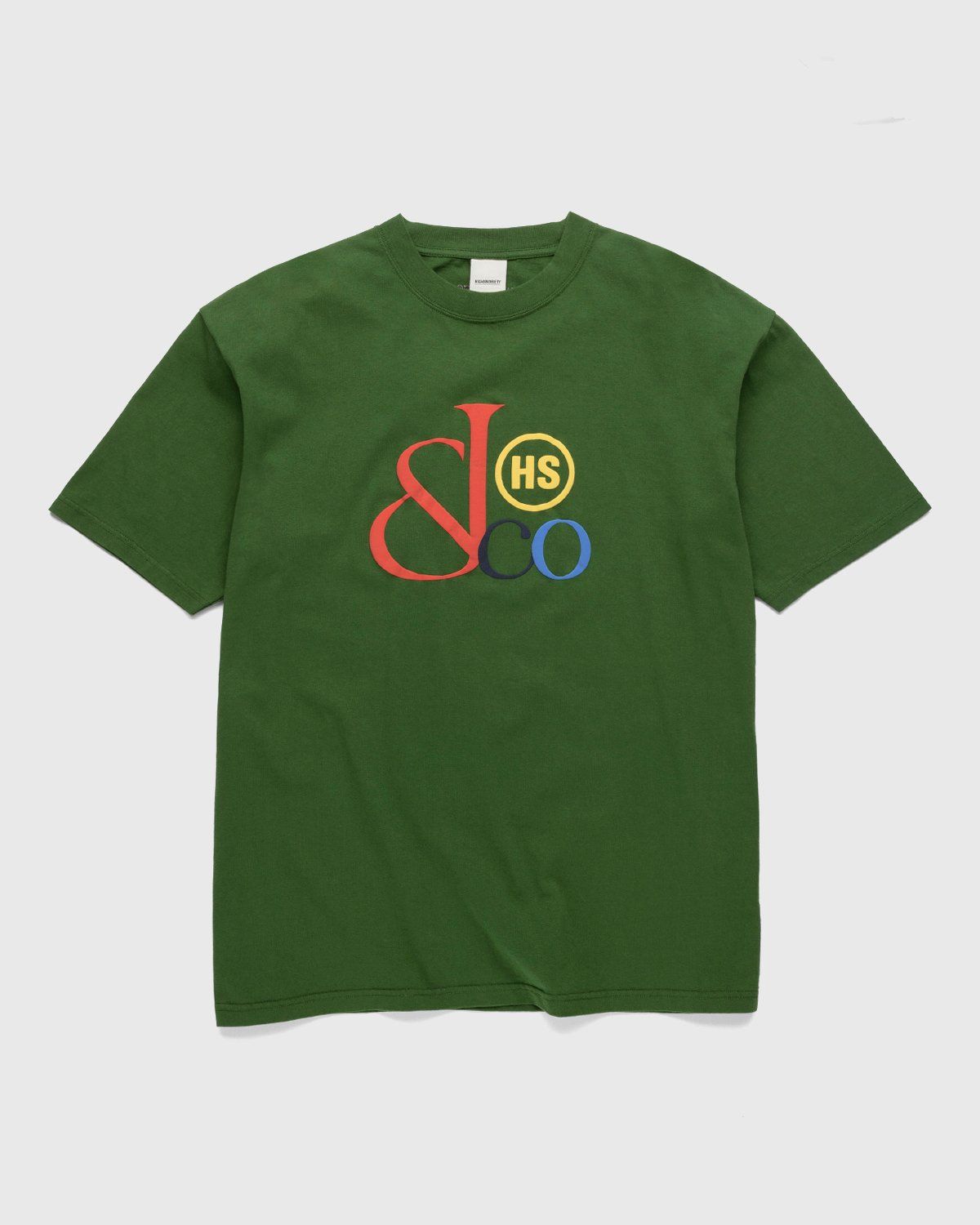 Jacob & Co. x Highsnobiety – Heavy Logo T-Shirt Green - T-shirts - Black - Image 1