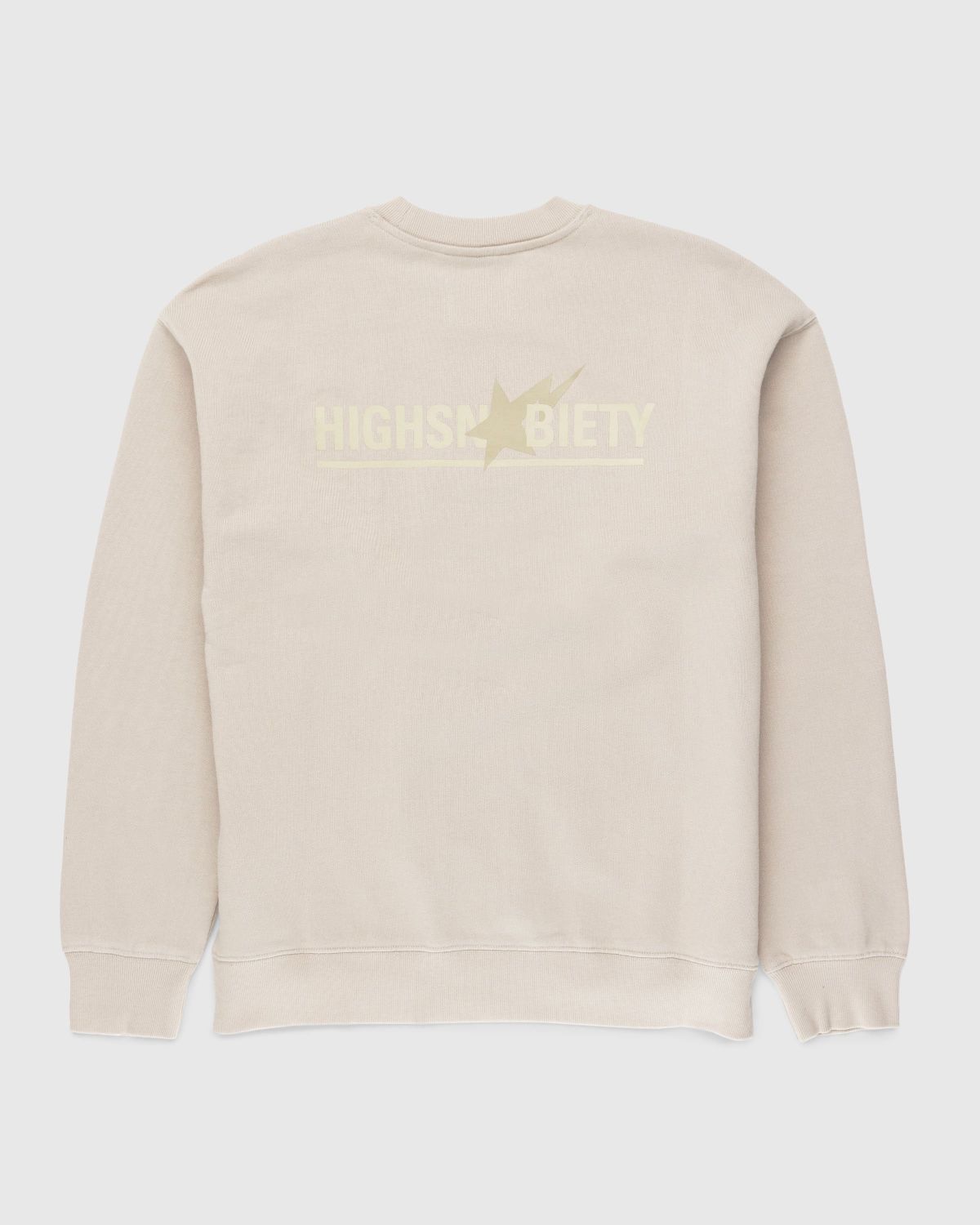 BAPE x Highsnobiety – Heavy Washed Crewneck Beige - Sweats - Beige - Image 2