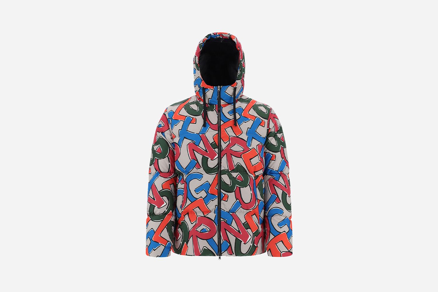 Globe Recycled Letters Print Bomber