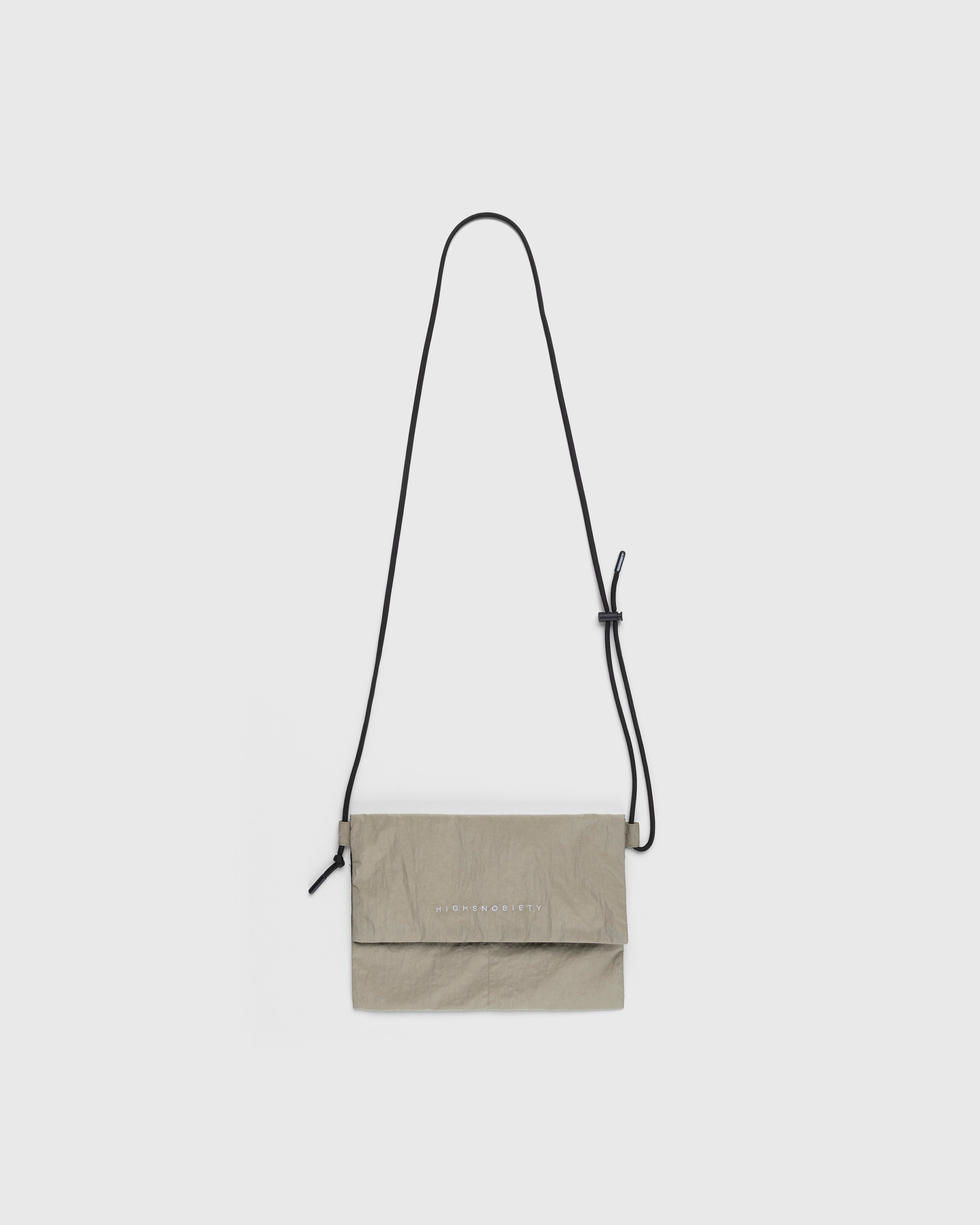 Highsnobiety – Nylon Side Bag Beige - Bags - Beige - Image 1