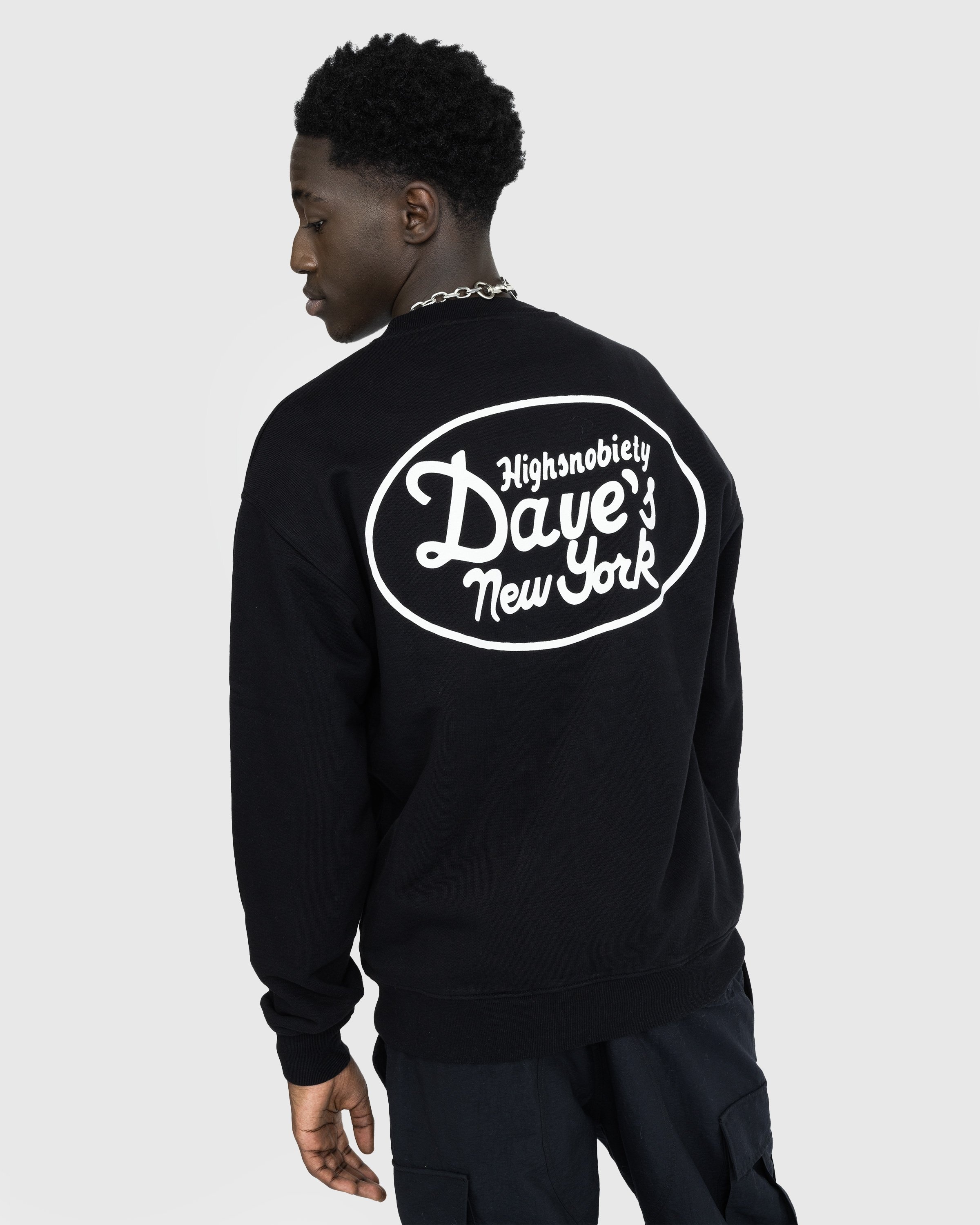 Dave's New York x Highsnobiety – Crewneck Black  - Sweats - Black - Image 4