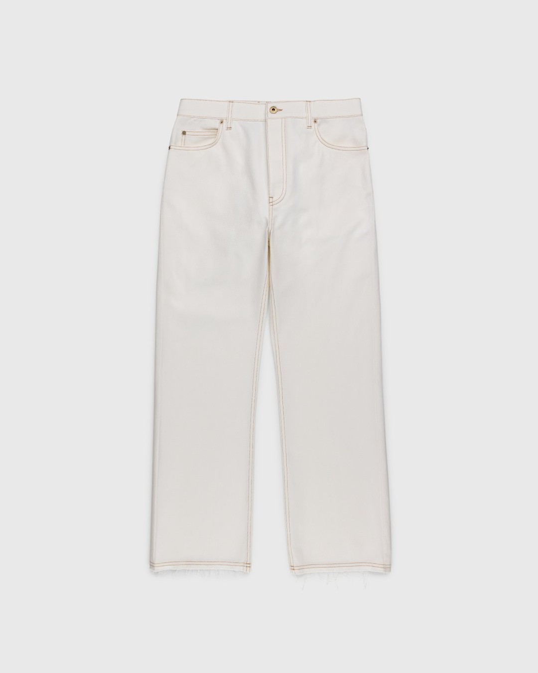 Loewe – Paula's Ibiza Boot Cut Denim Trousers White - Pants - White - Image 1