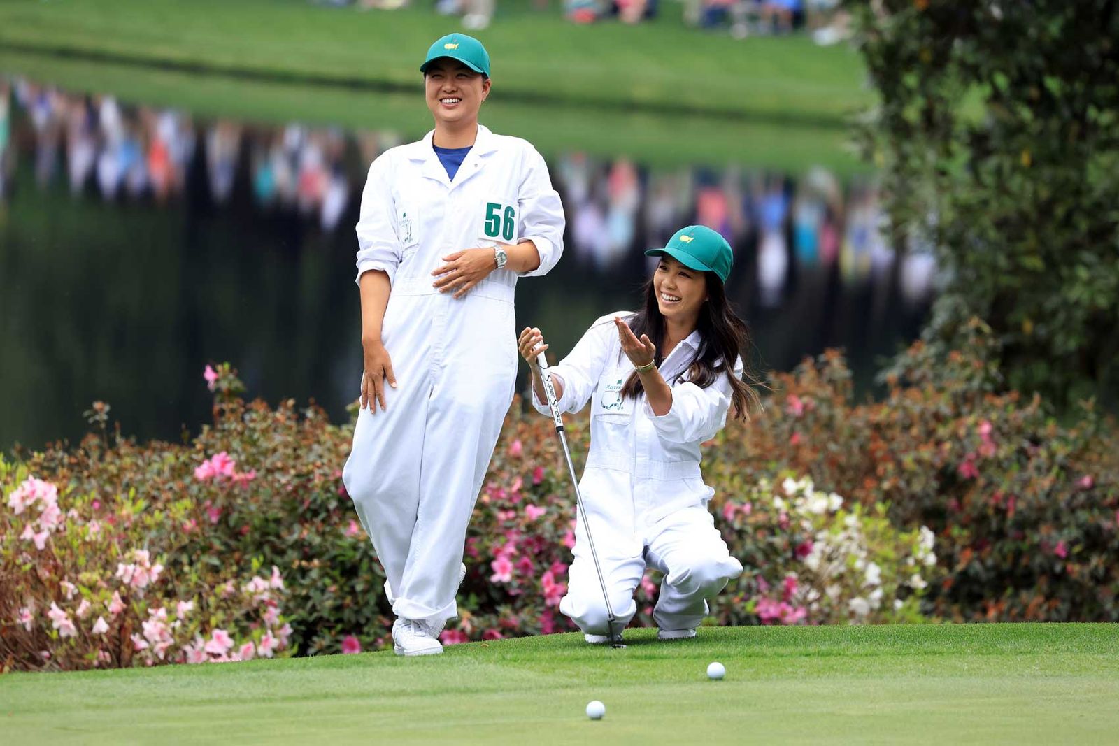 Pro golfer Minjee Lee and Katherine Zhu, fiancé of pro Collin Morikaw