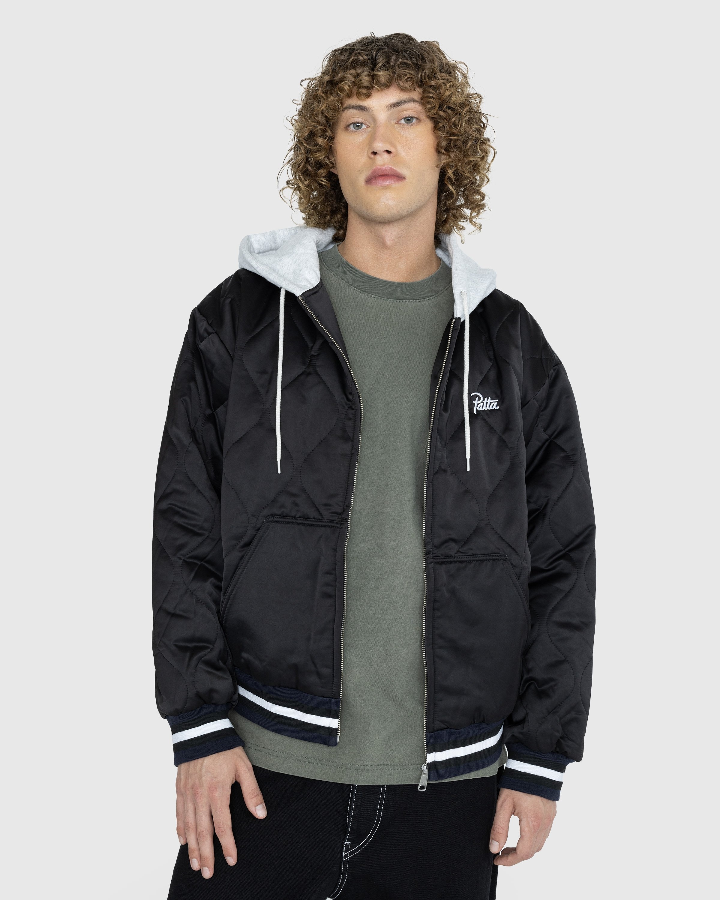 Patta – Hooded Bomber Jacket Black - Outerwear - Black - Image 2