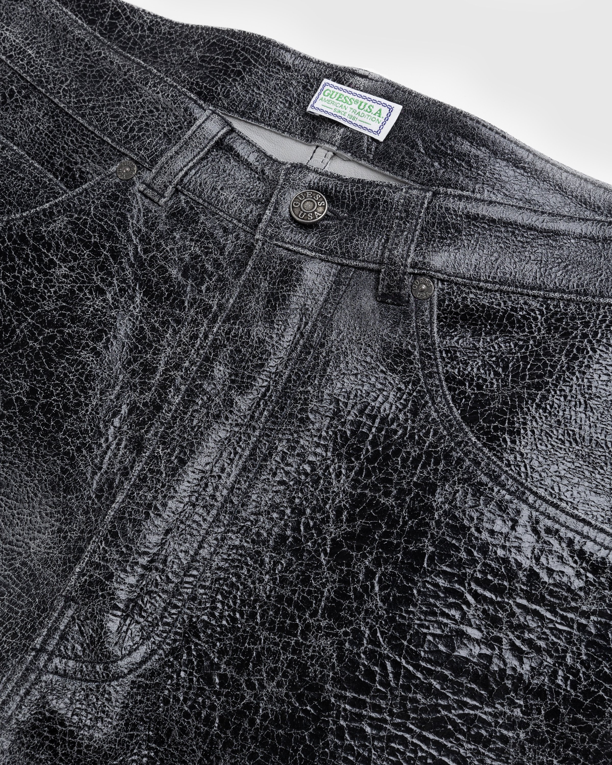 Guess USA Crackle Leather Short Black Highsnobiety Shop