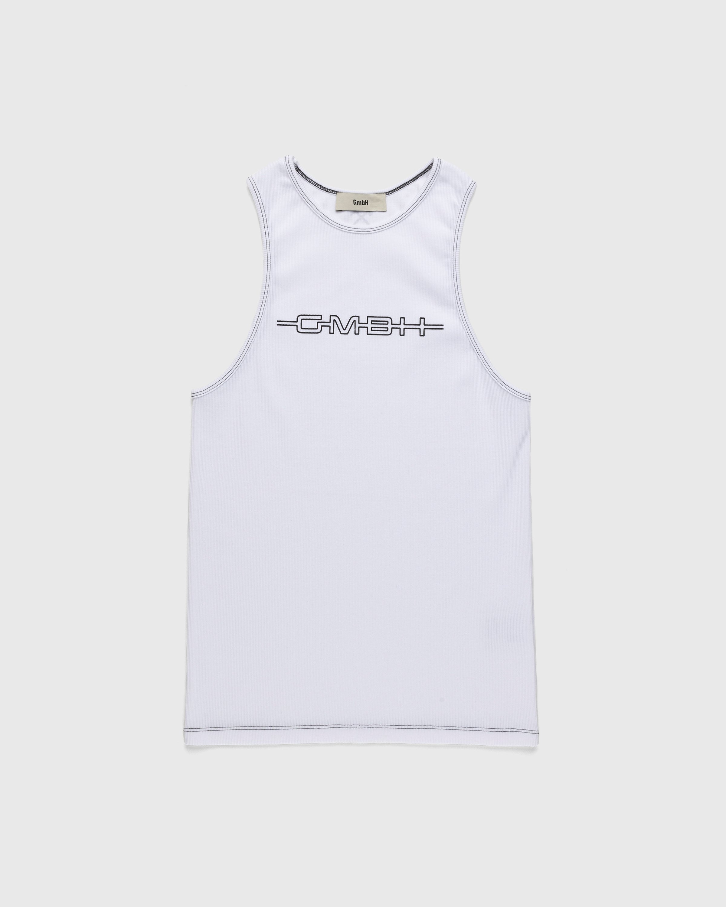 GmbH – Ali Rib Tank Top White - Men Tops - White - Image 1