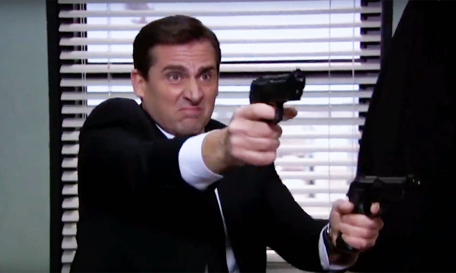 Steve Carrell in 'The Office' action film 'Threat Level Midnight'