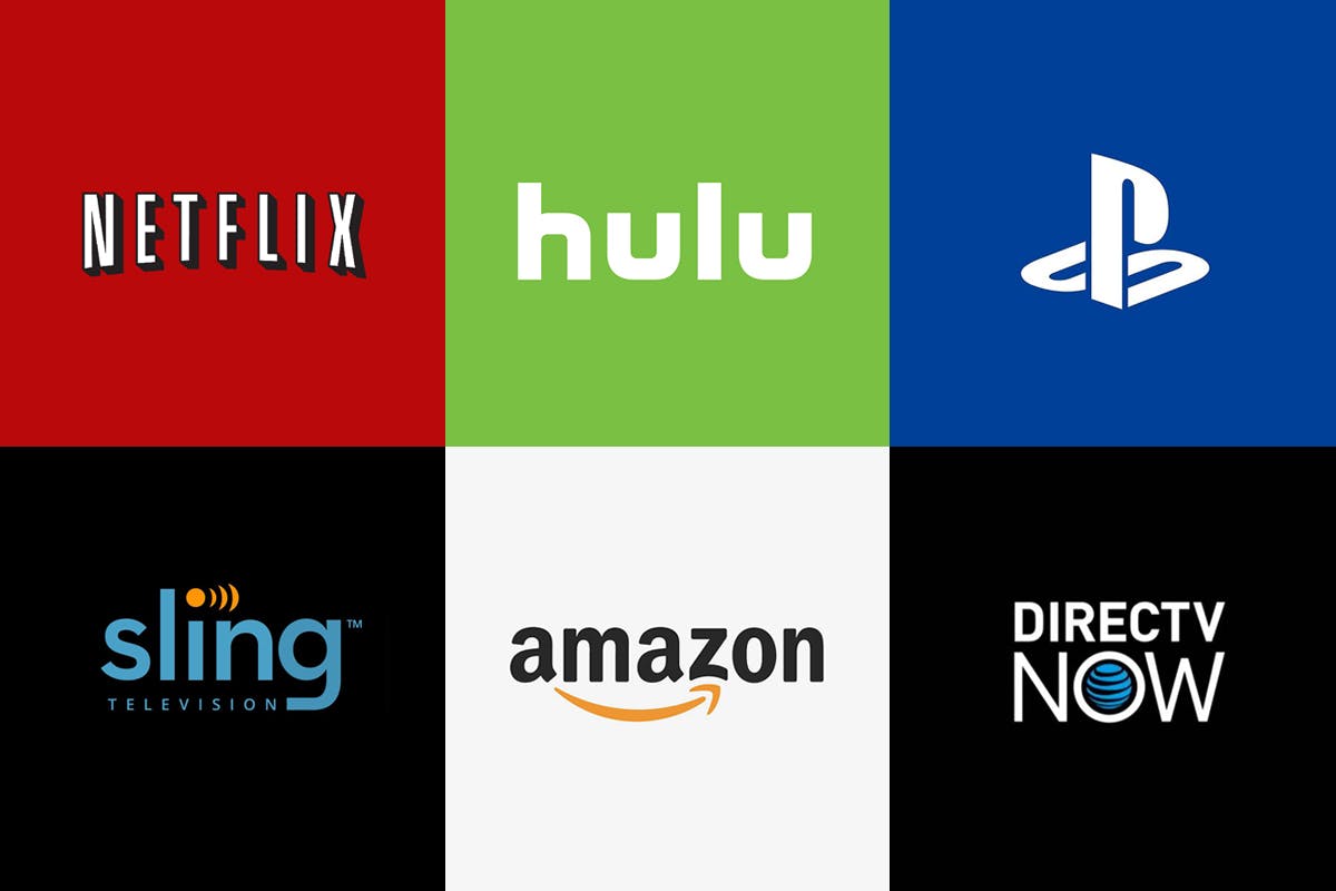 netflix hulu amazon prime hbo Sling TV YouTube Red cbs