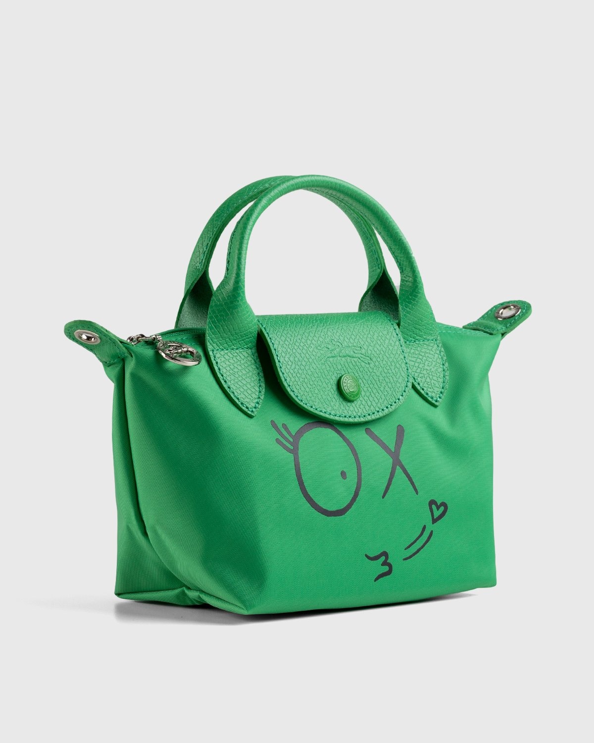 Longchamp x André Saraiva – Le Pliage André Top Handle Bag Green - Bags - Green - Image 3