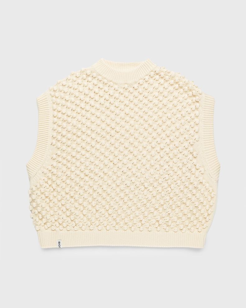 3D Knit Gilet Ivory