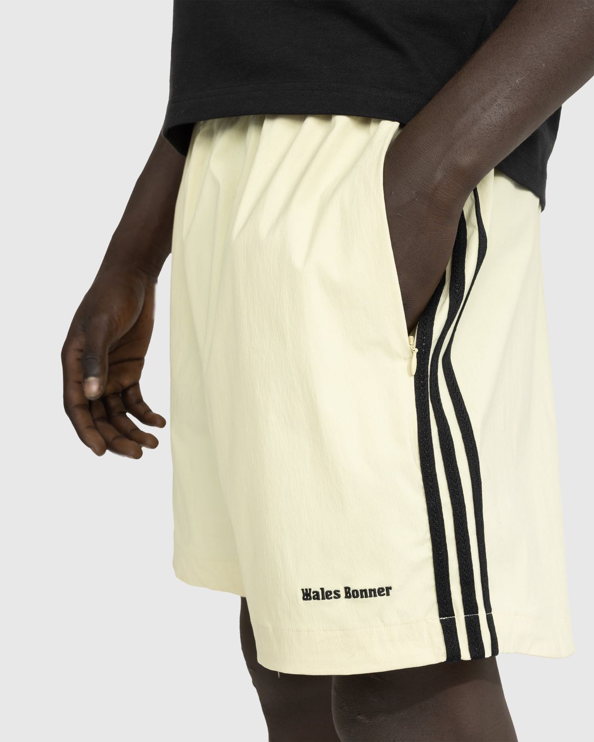 Adidas x Wales Bonner – Football Short Sandy Beige - Shorts - Beige - Image 5