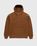 Highsnobiety – Script Logo Reverse Fleece Hoodie Brown - Sweats - Brown - Image 1