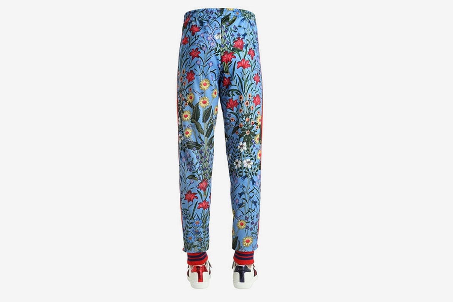 Floral Print Jersey Track Pants