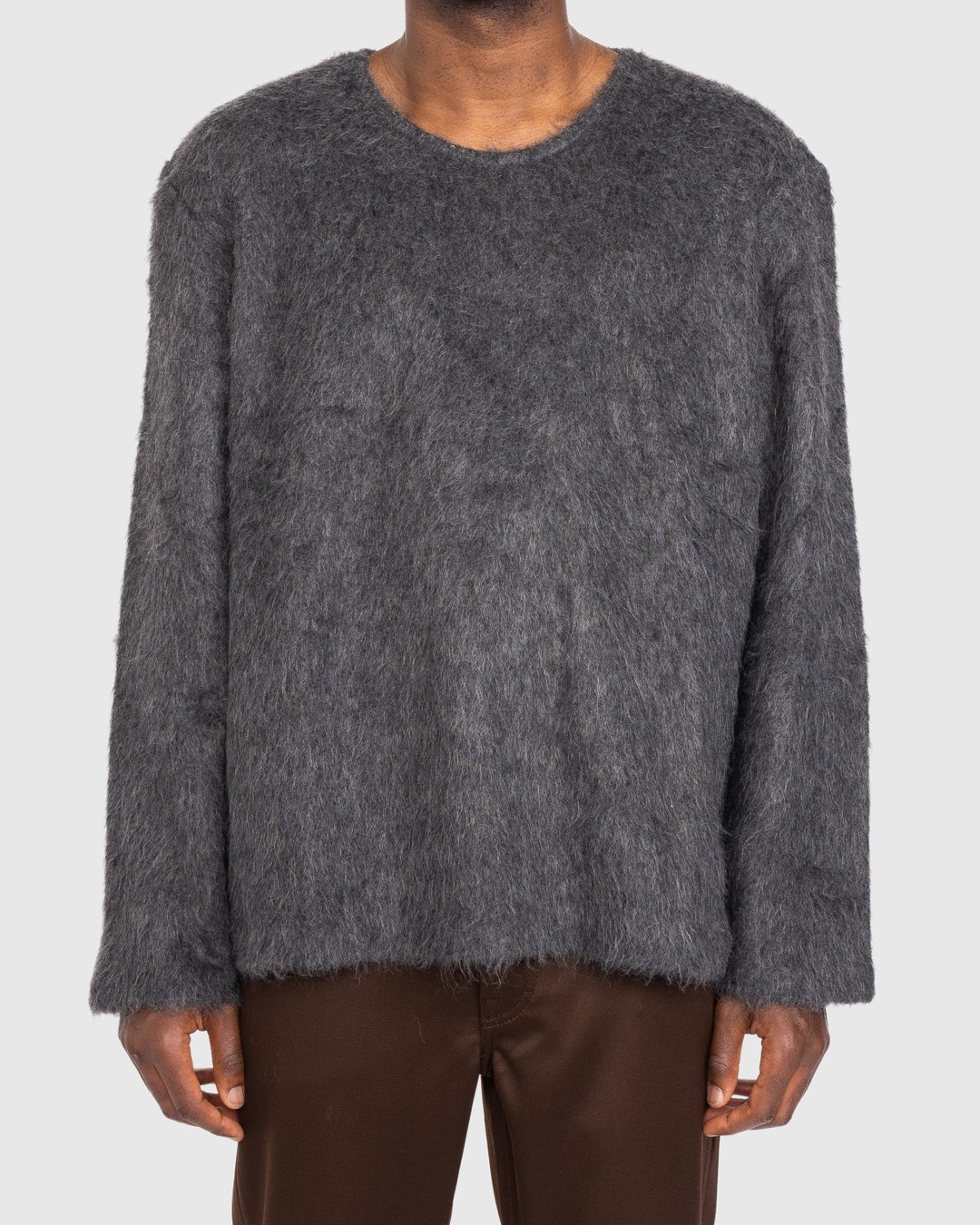 Our Legacy – Double Lock U Neck Sweater Ash Grey