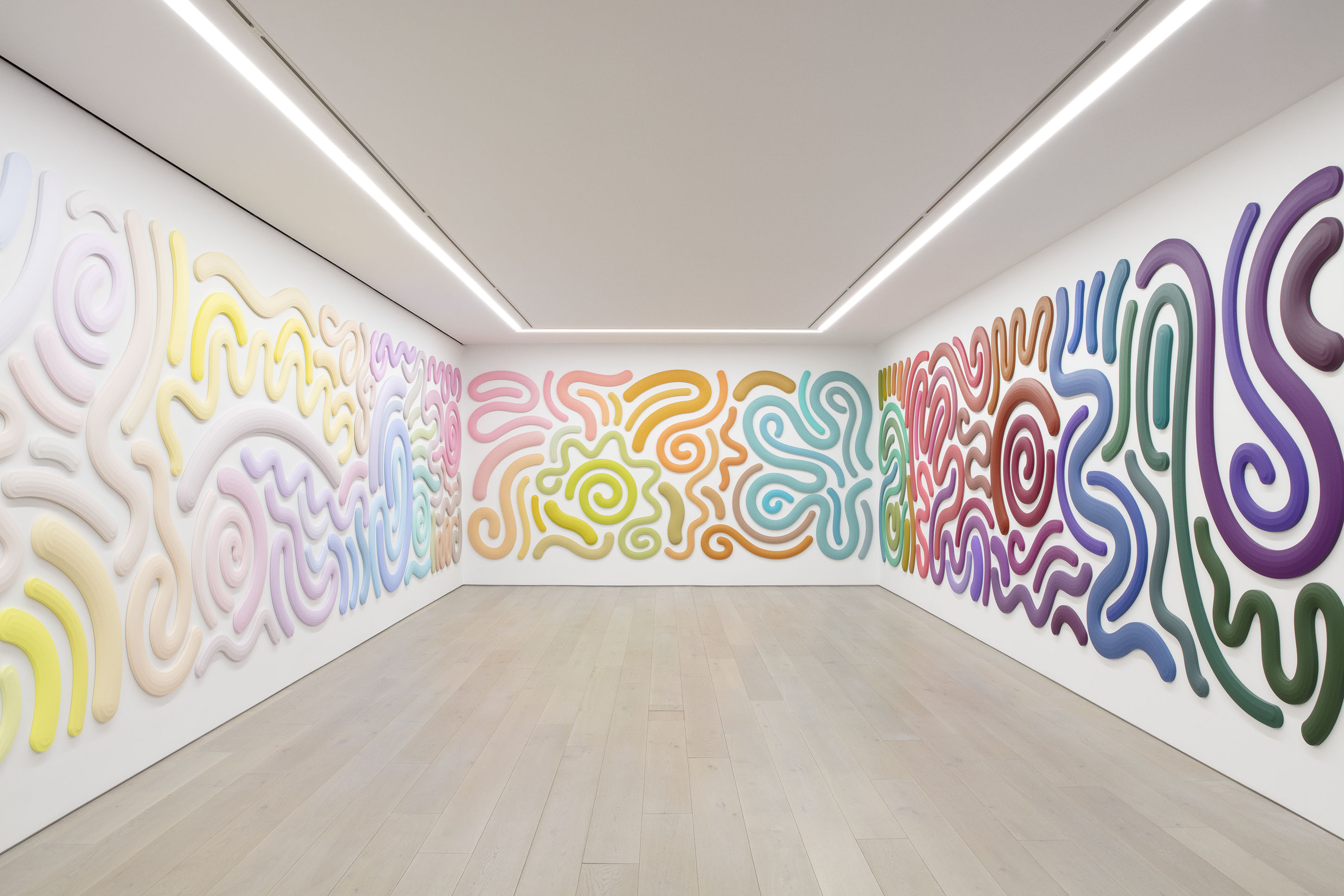 View of Josh Sperling's exhibition "Daydream" at Perrotin New York, 2022. Courtesy of the artist and Perrotin.