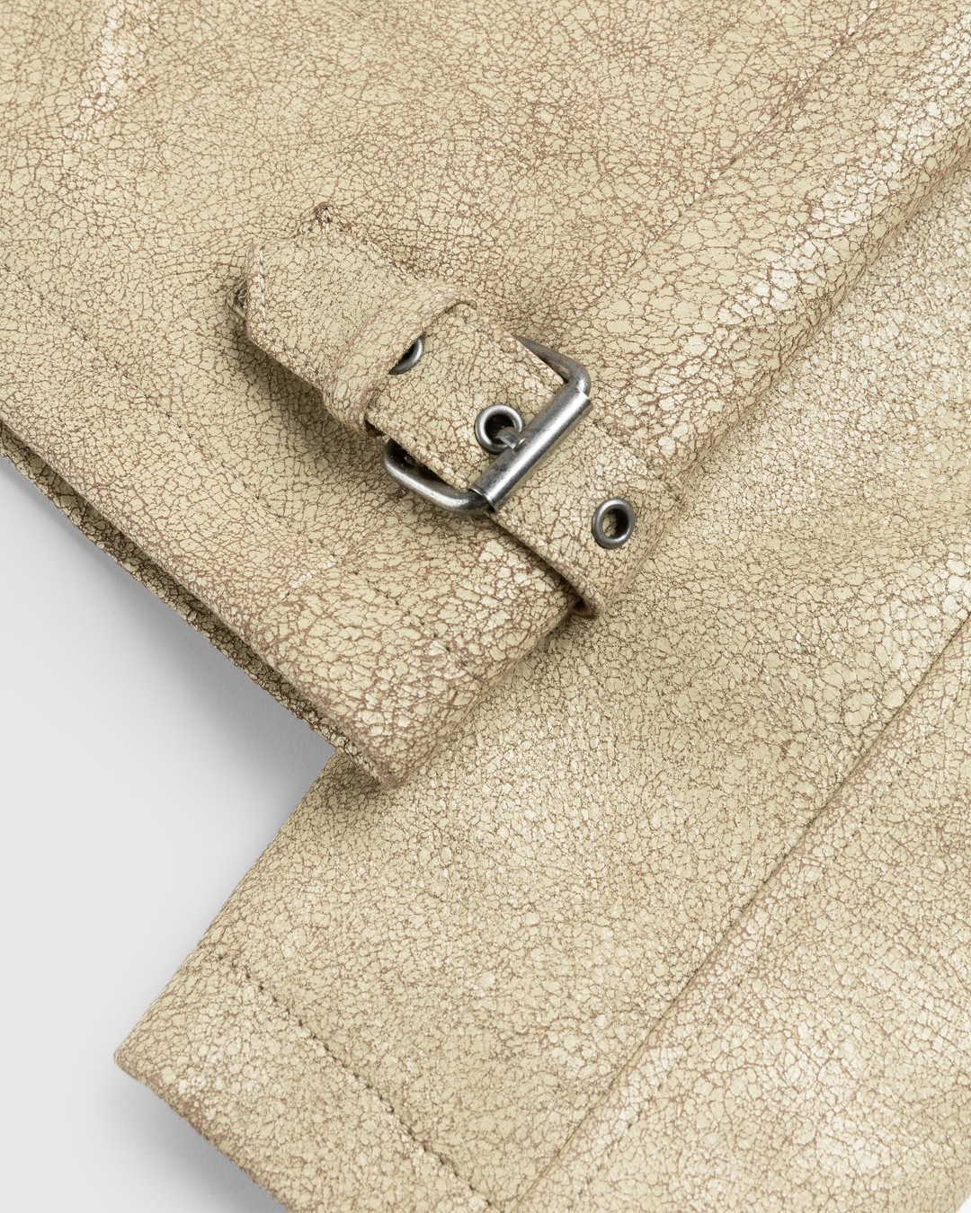 Guess USA – Crackle Leather Jacket Beige - Outerwear - Beige - Image 7
