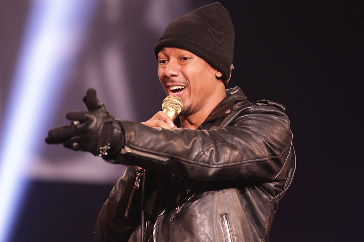 nick cannon performing on stage