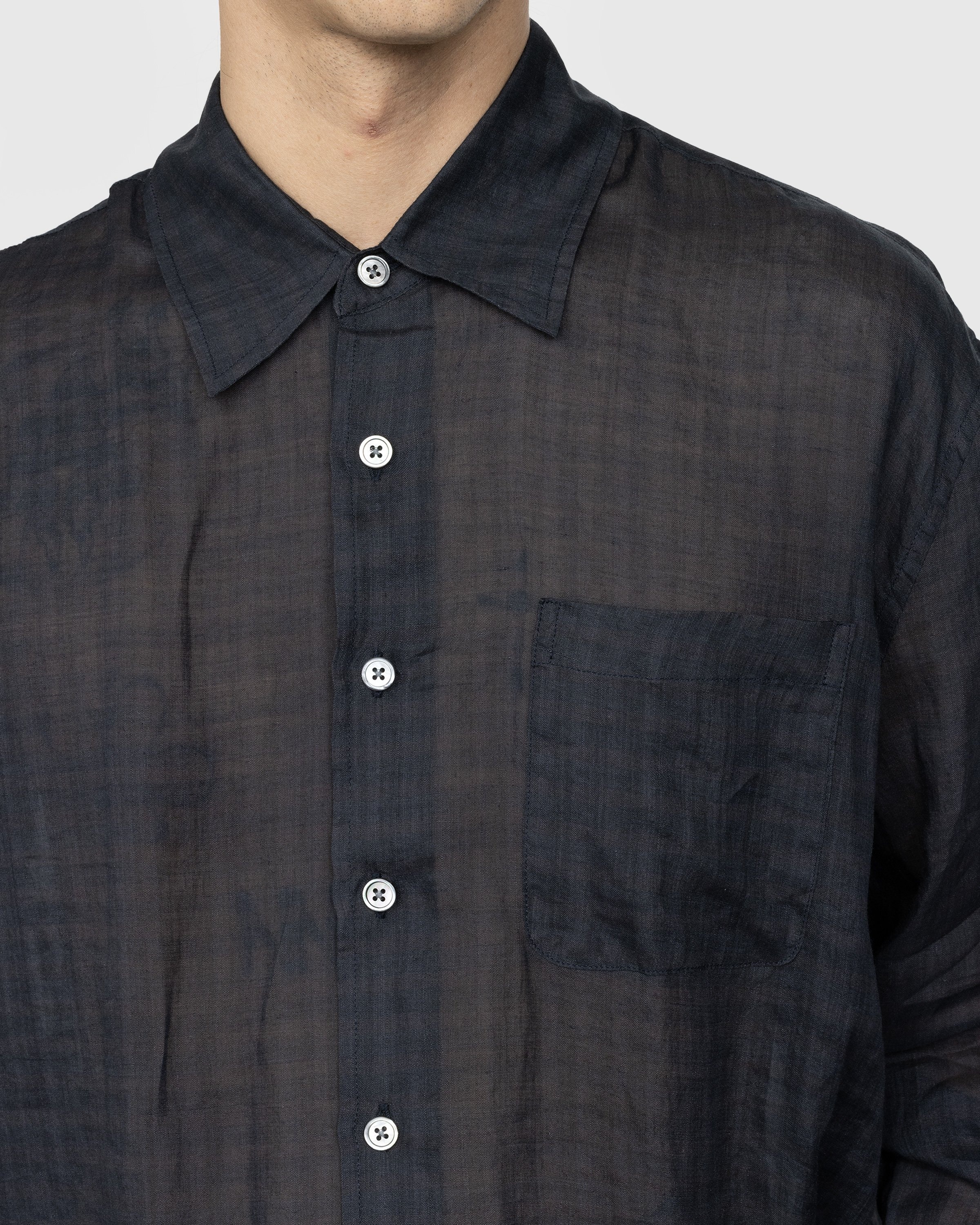 Our Legacy – Above Shirt Night Check Print - Shirts - Black - Image 4