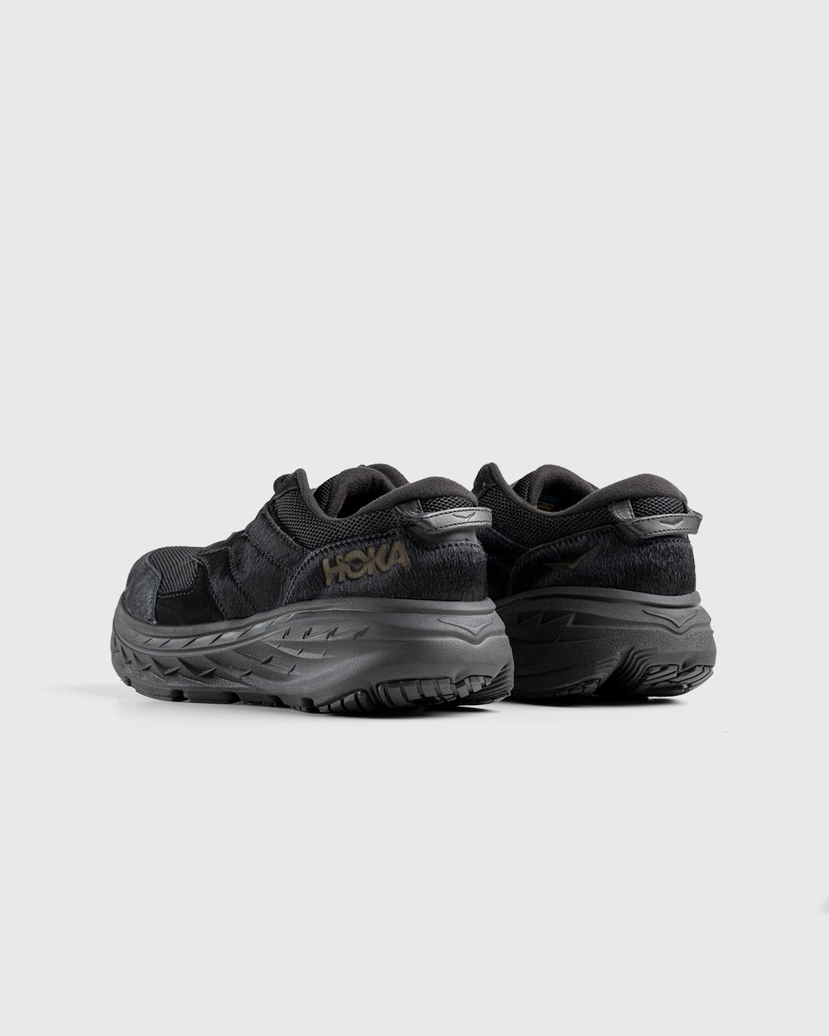 HOKA x Engineered Garments – Bondi L Black Cow Hair - Sneakers - Black - Image 4