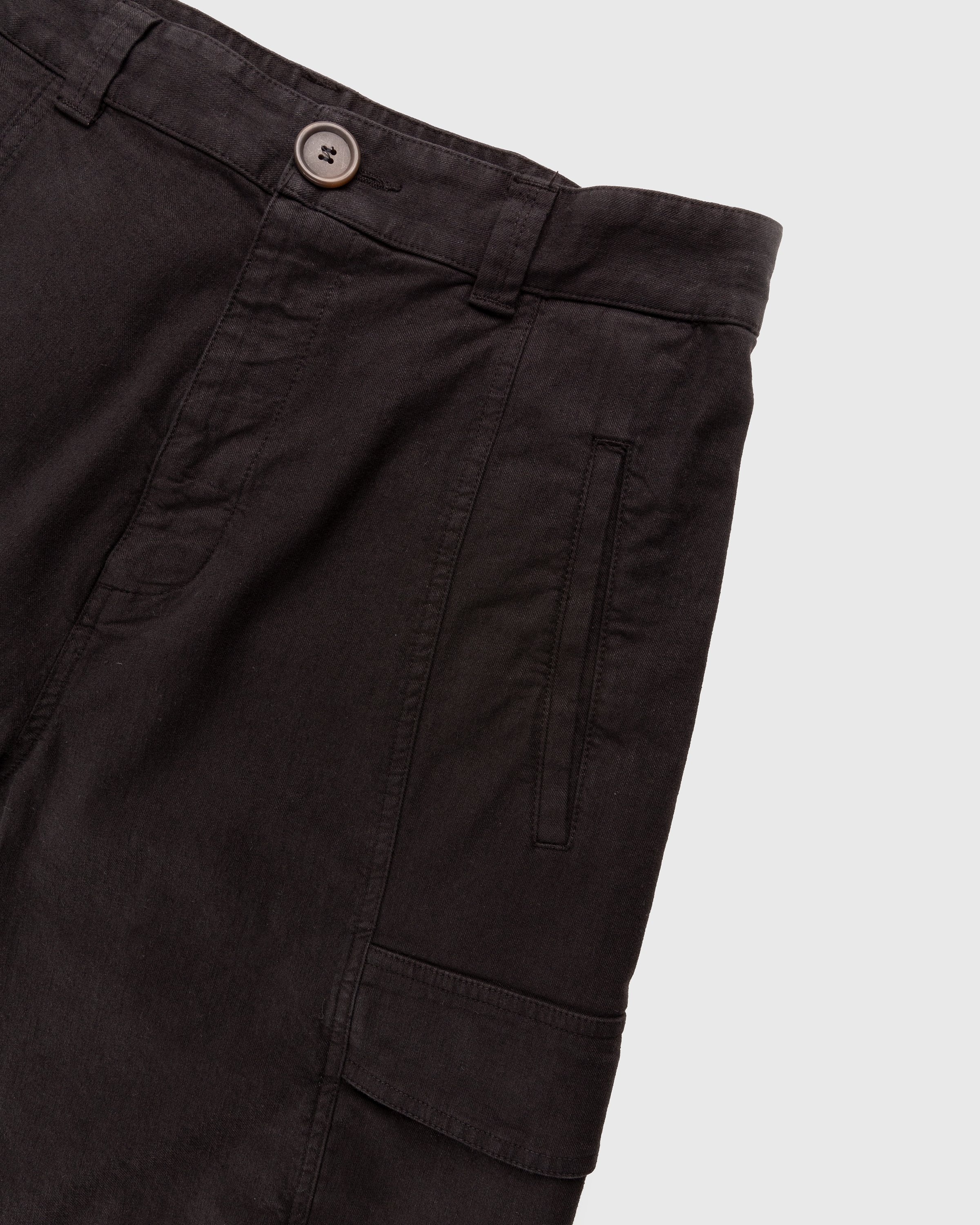 Winnie New York – Linen Cargo Shorts Black - Shorts - Black - Image 4