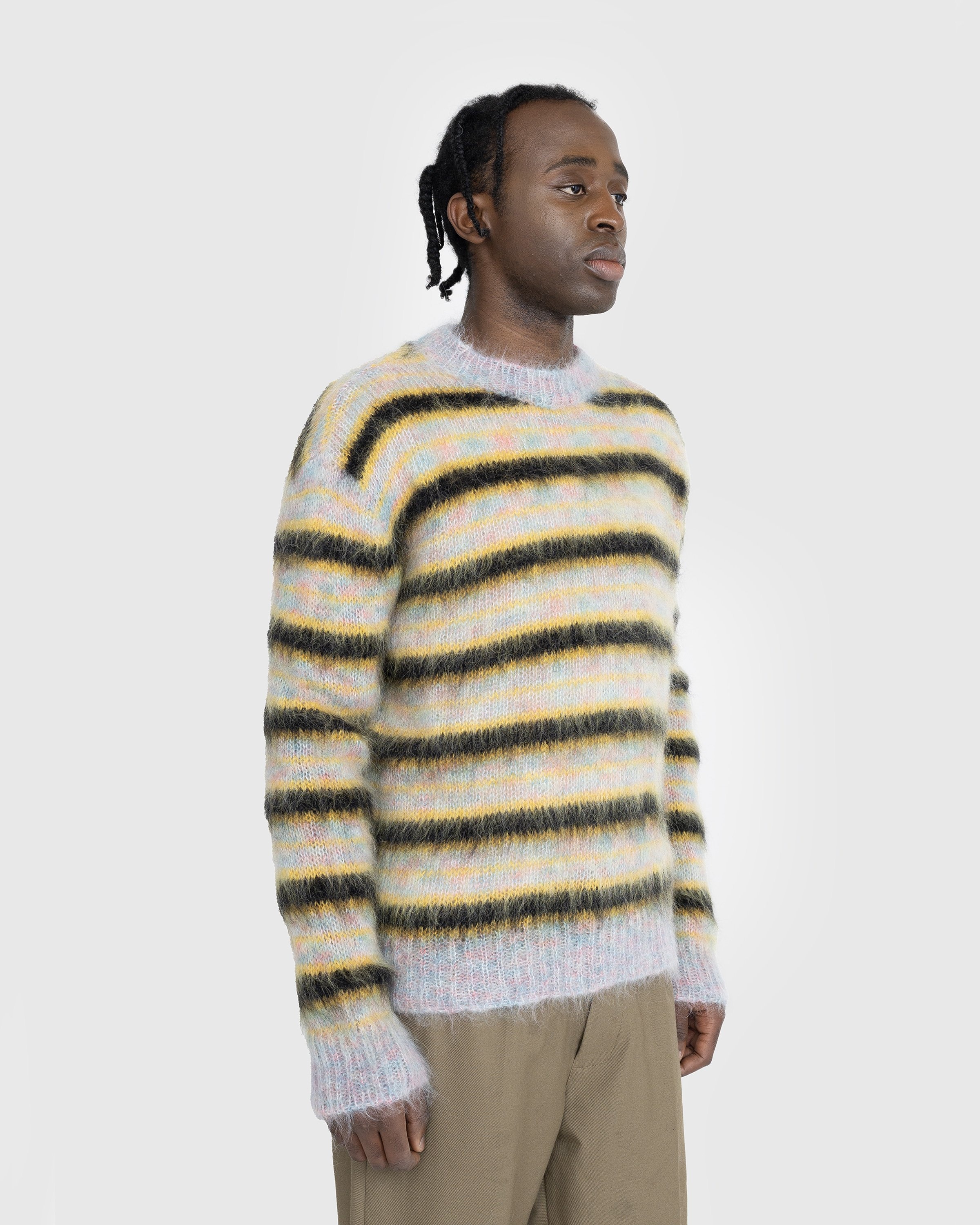 Marni – Striped Mohair Sweater Multi - Knitwear - Multi - Image 4