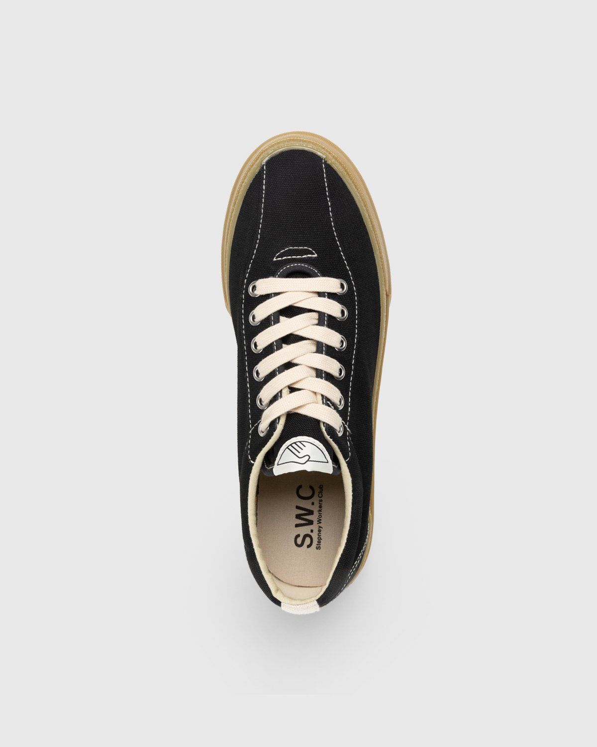 Stepney Workers Club – Dellow Canvas Black Gum - Sneakers - Black - Image 5
