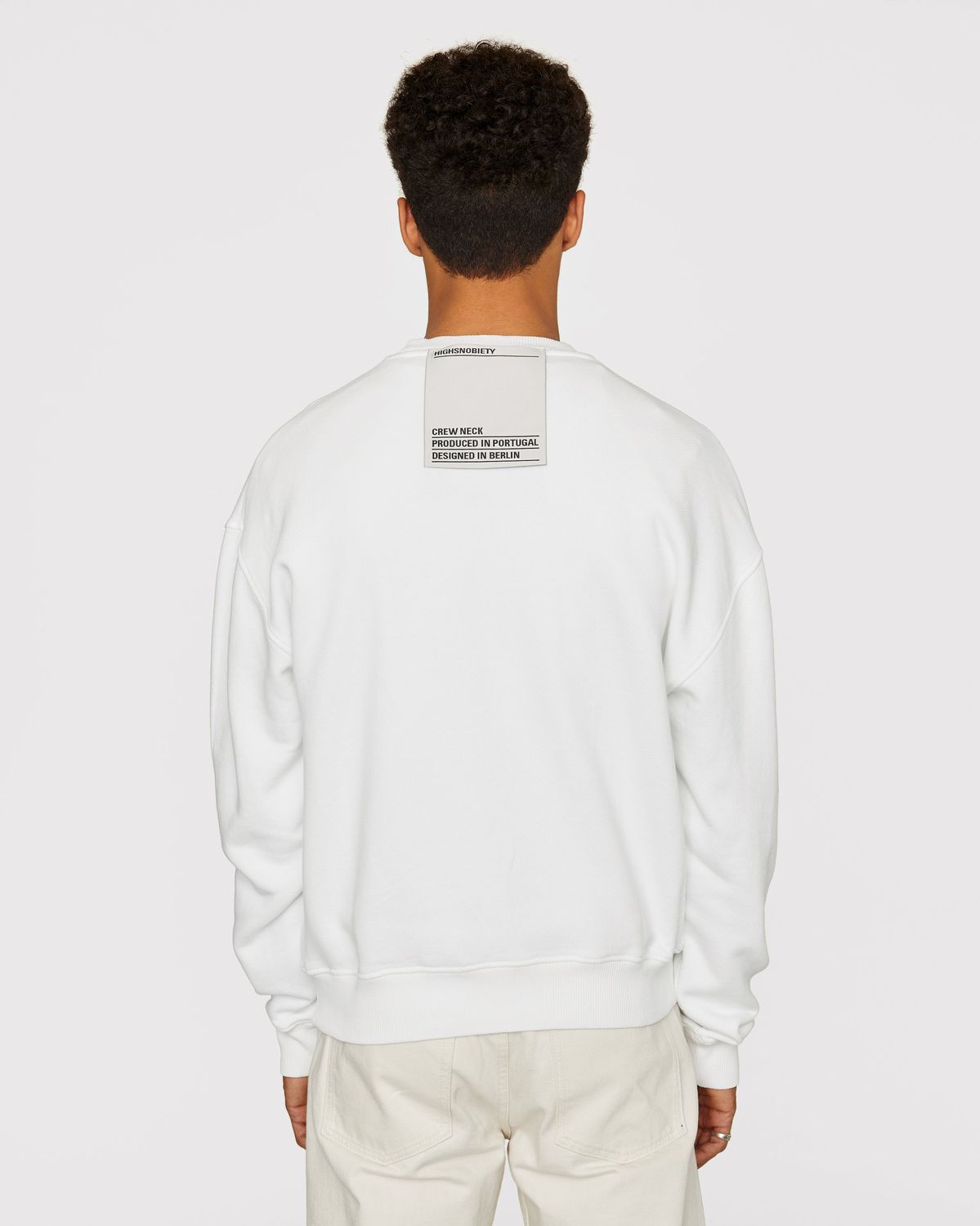 Highsnobiety – Staples Sweatshirt White - Sweats - White - Image 3