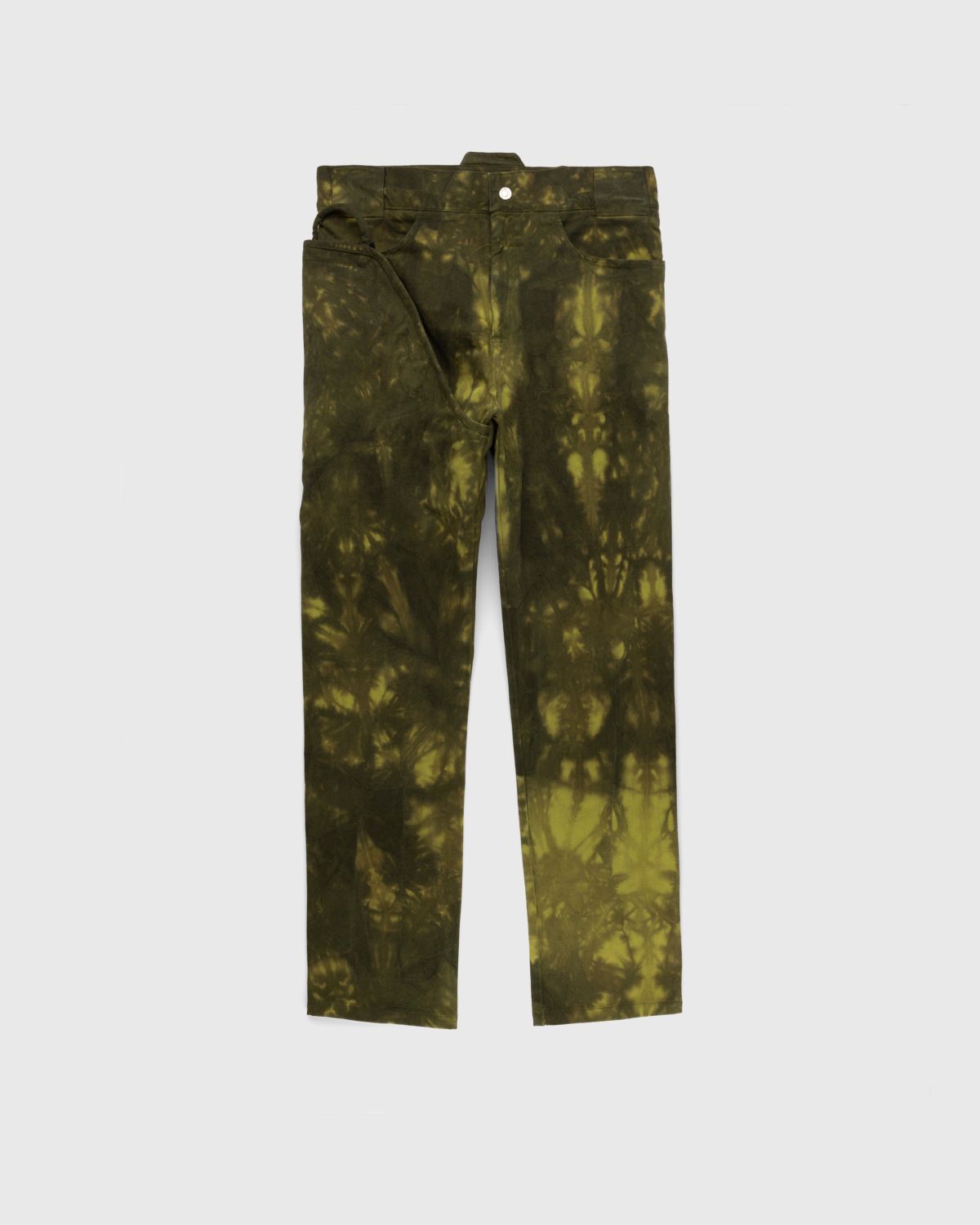 Affix – Crease-Dyed Corso Pant Green - Pants - Green - Image 1