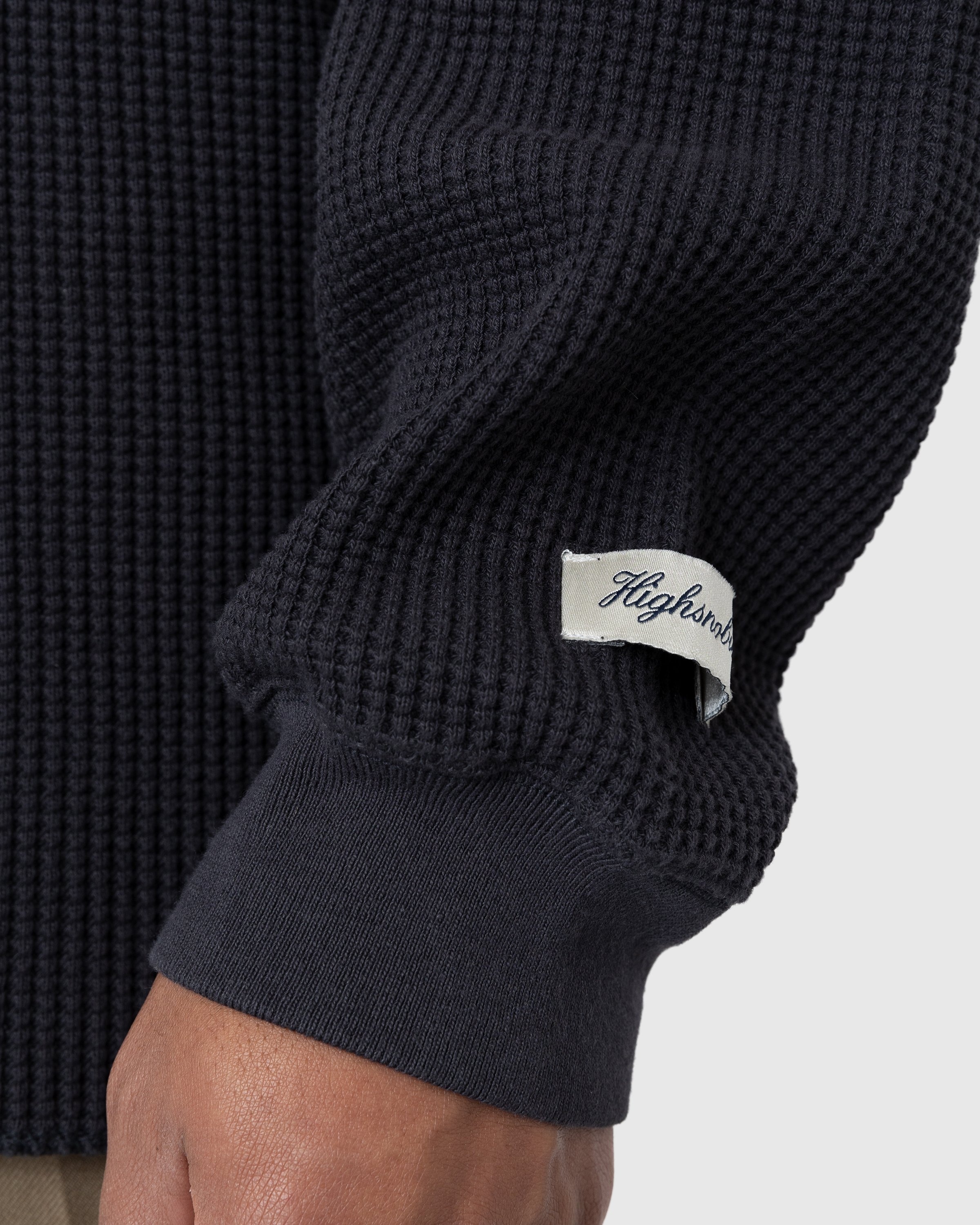 Highsnobiety – Thermal Crew Black - Sweats - Black - Image 6