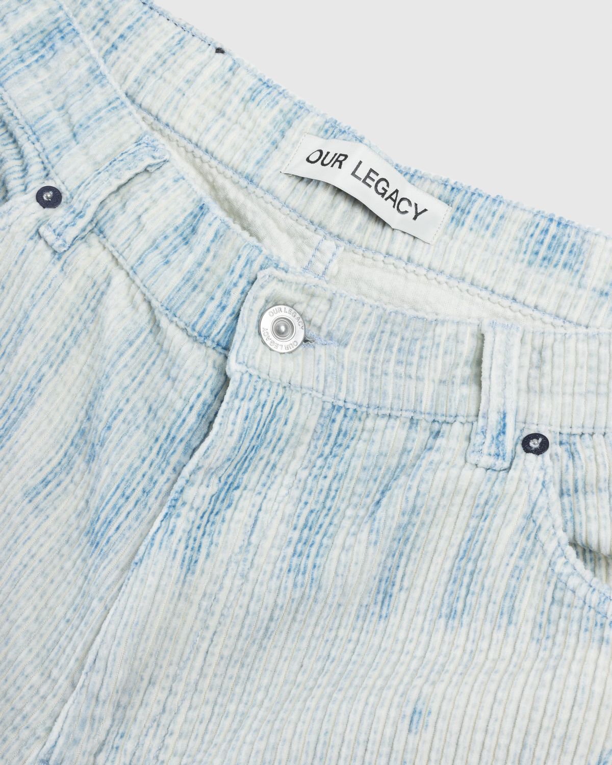 Our Legacy – Vast Cut Pants Blue Brush Stoke Print - Pants - Blue - Image 5