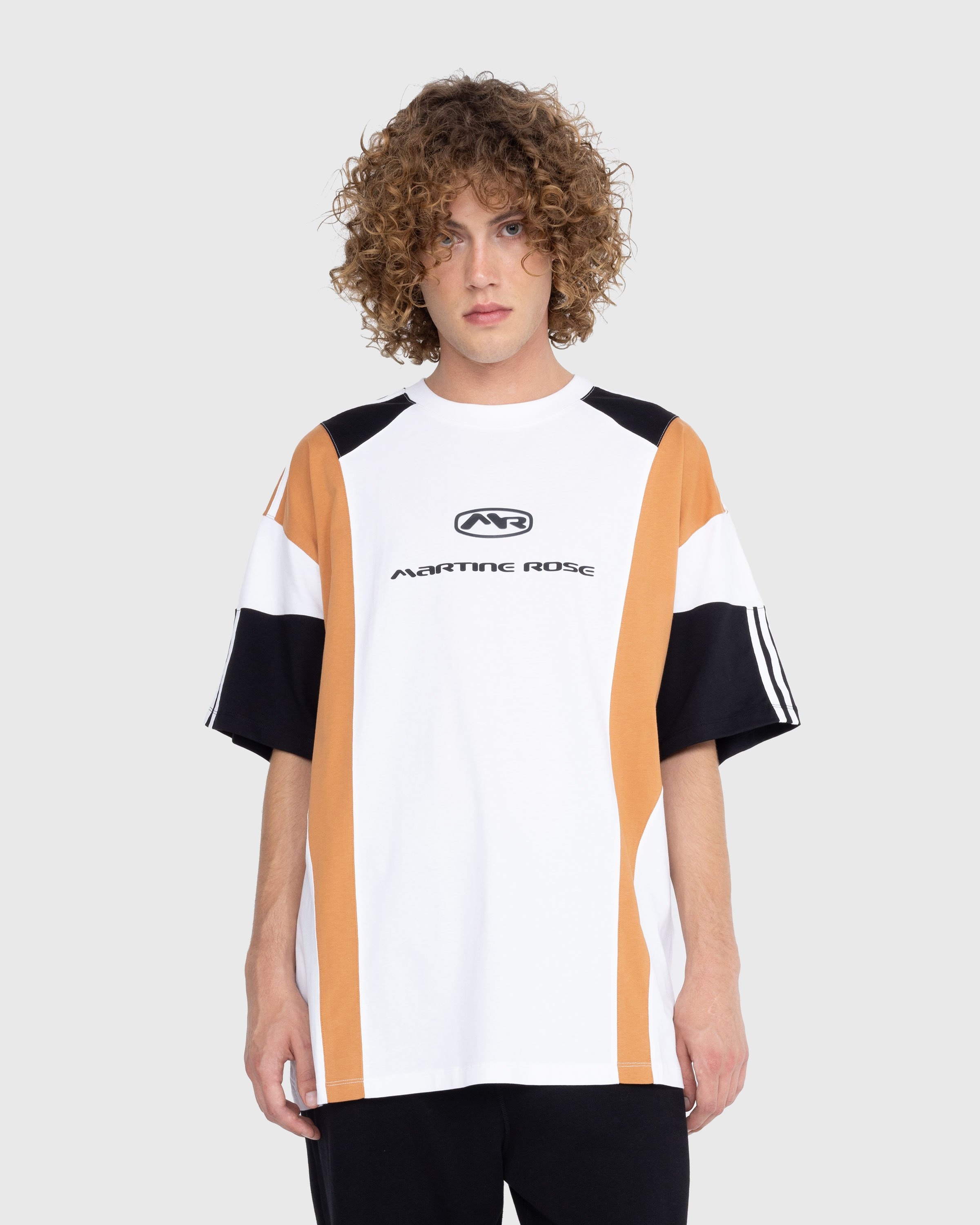 Martine Rose – Panelled Oversized T-Shirt White/Multi - T-shirts - Multi - Image 2