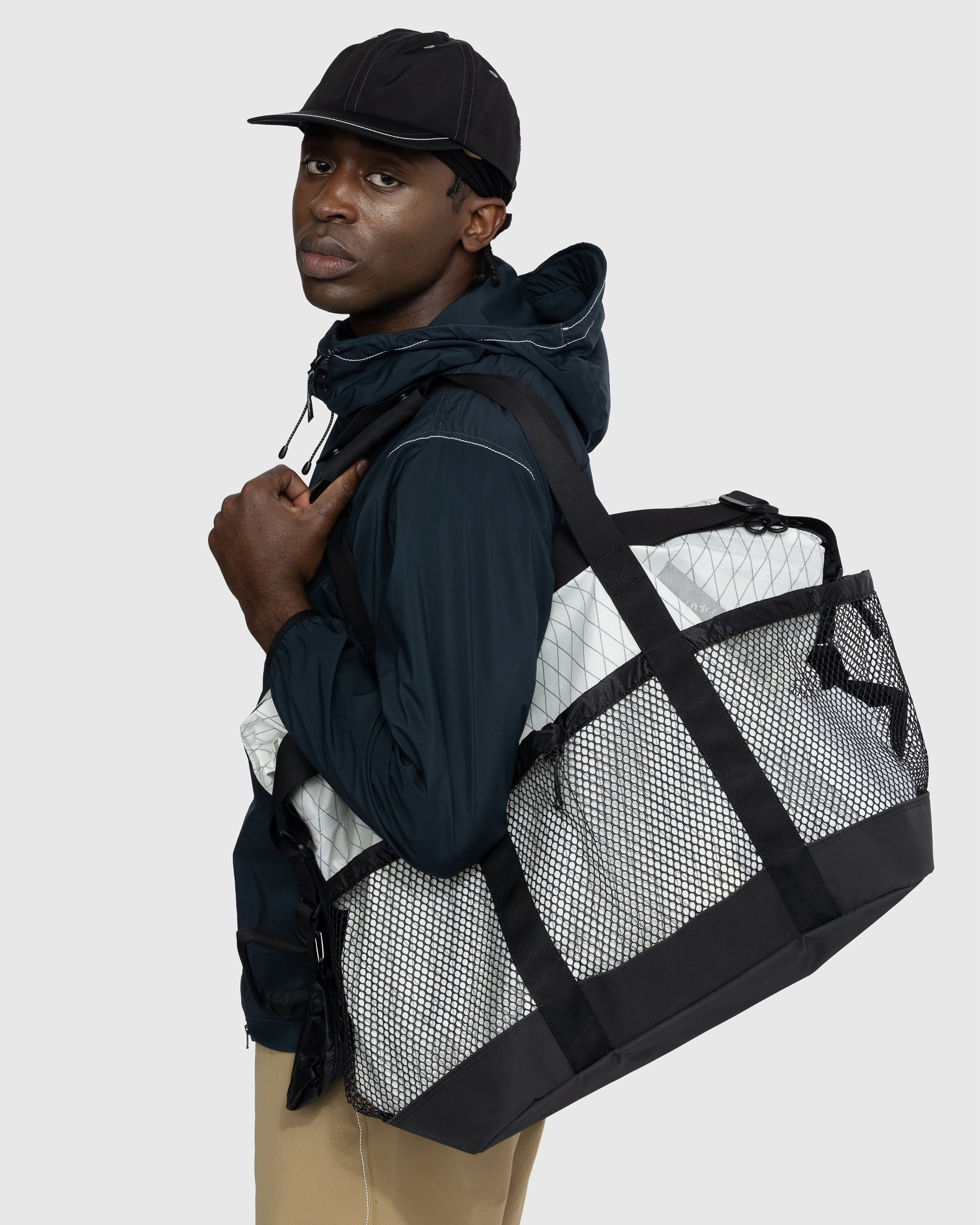And Wander – X-Pac 45L Tote Bag Off White - Bags - Beige - Image 4