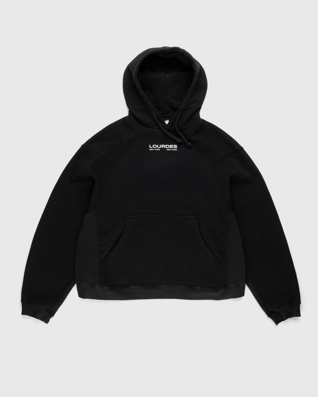 Lourdes New York – Basic Hoodie Black - Sweats - Black - Image 1