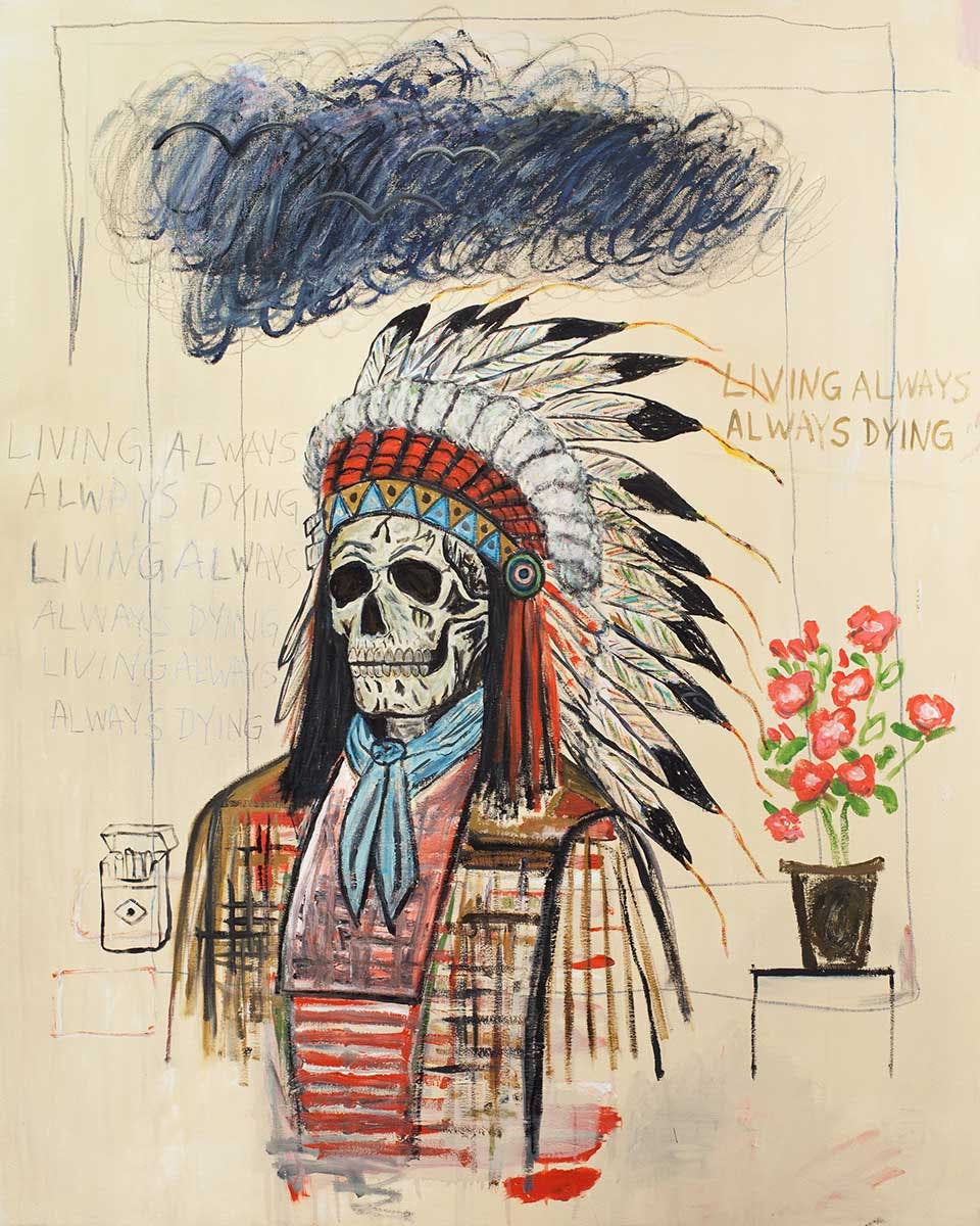 Dear Comrade
(2010 acrylic and oil on canvas, 60 x 48 inches)