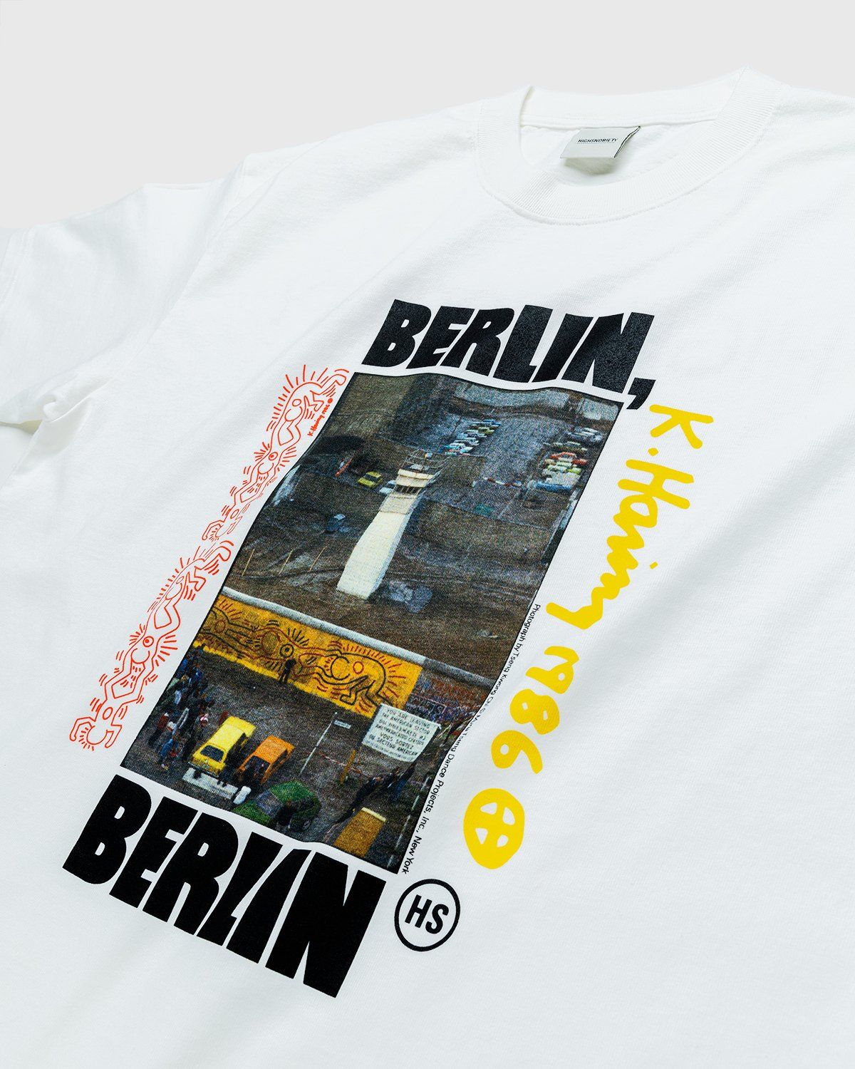 Highsnobiety – Keith Haring Berlin T-Shirt White - Tops - White - Image 3