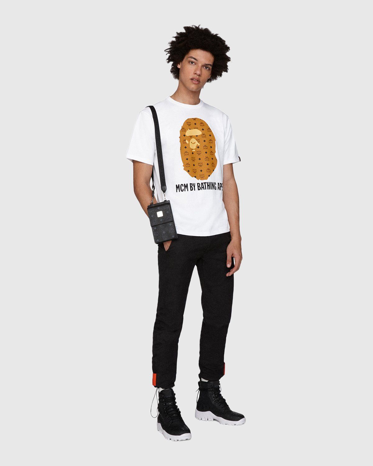 MCM x BAPE – By Bathing Tee Cognac - T-shirts - Brown - Image 3