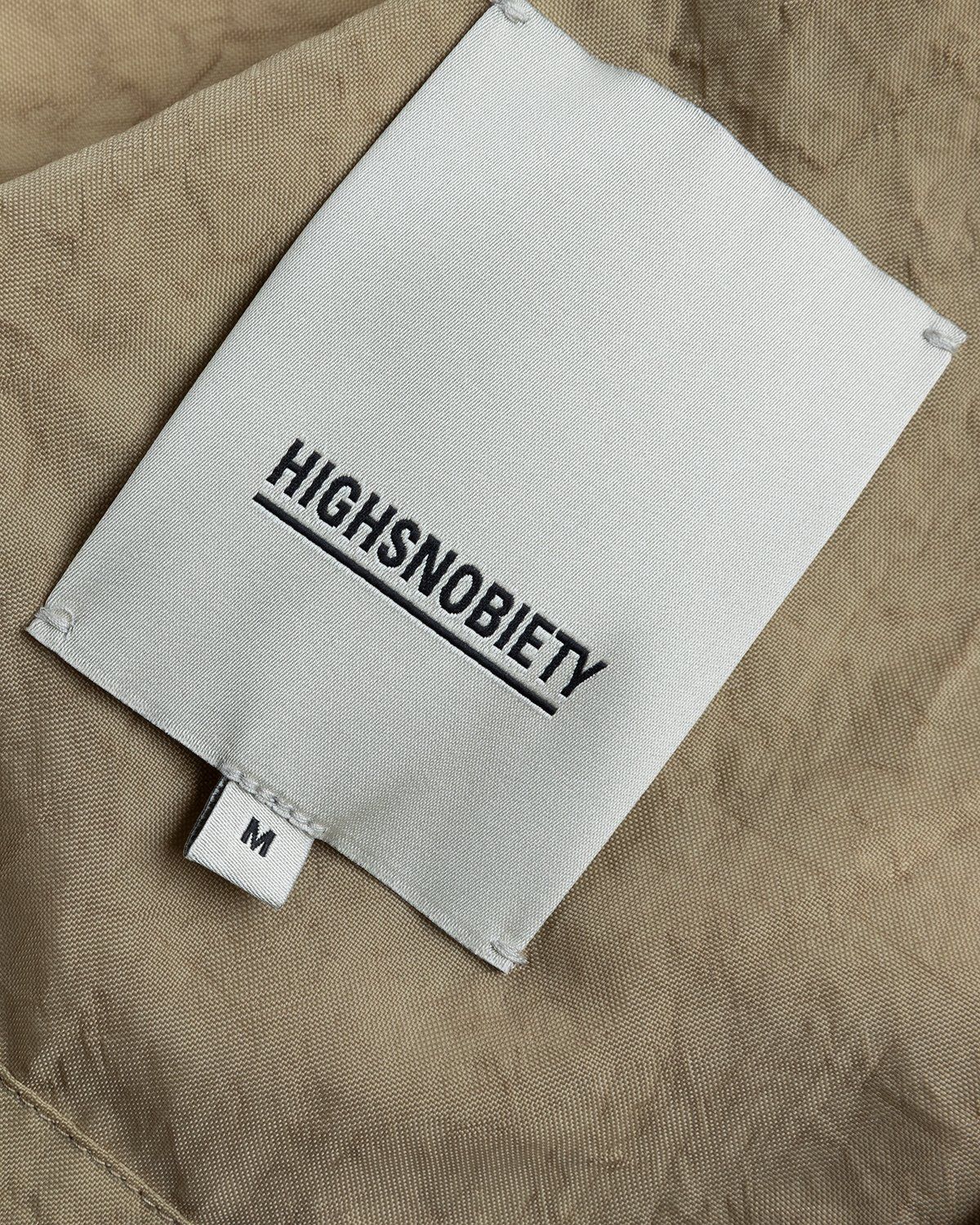 Highsnobiety – Stonewashed Nylon Coach Jacket Gold - Outerwear - Yellow - Image 7