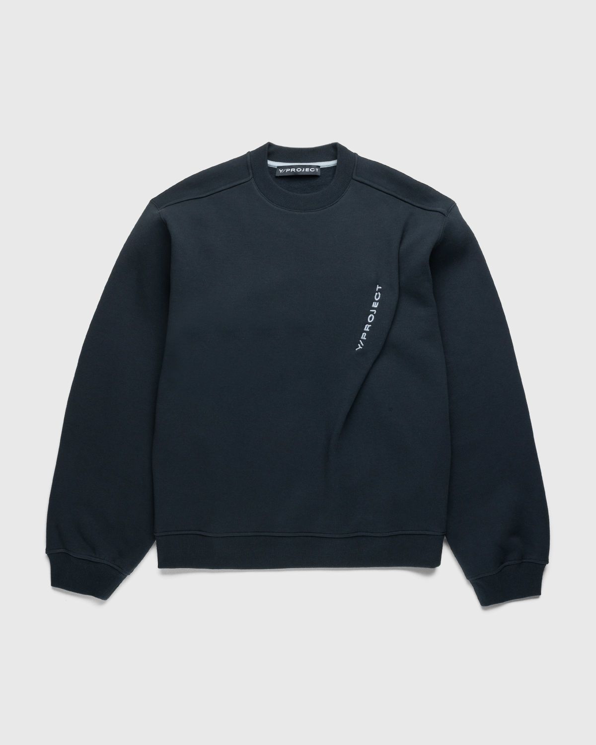 Y/Project – Pinched Logo Sweatshirt Navy - Sweats - Blue - Image 1